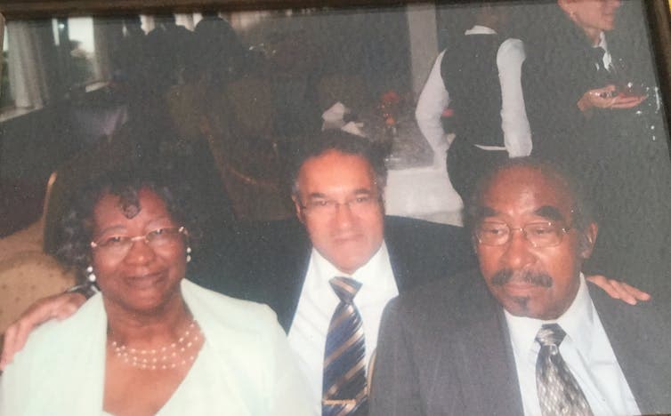 James reunited with his dad.