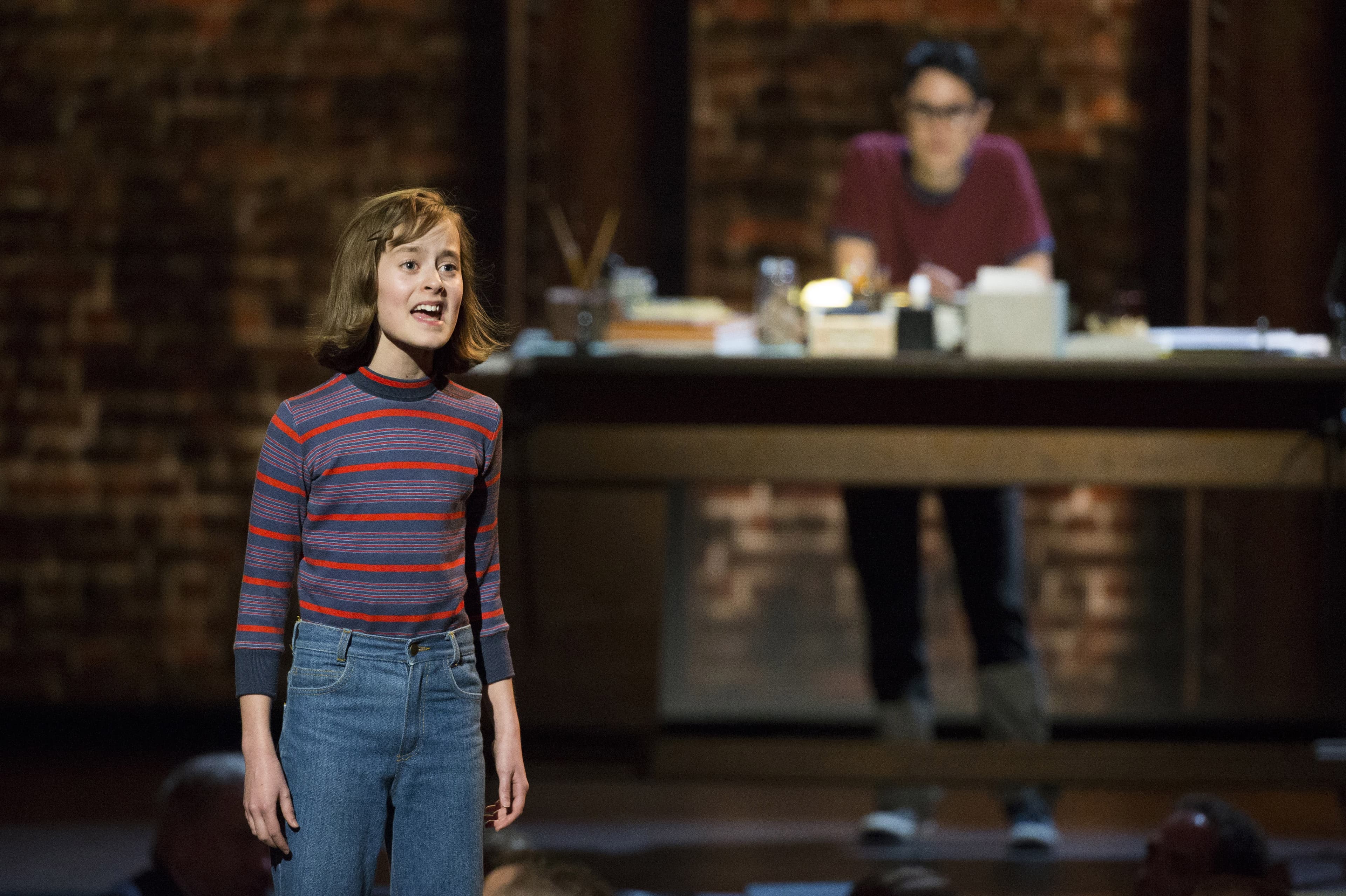 Sydney Lucas in "Fun Home" during the Tony Awards in New York June 7, 2015.