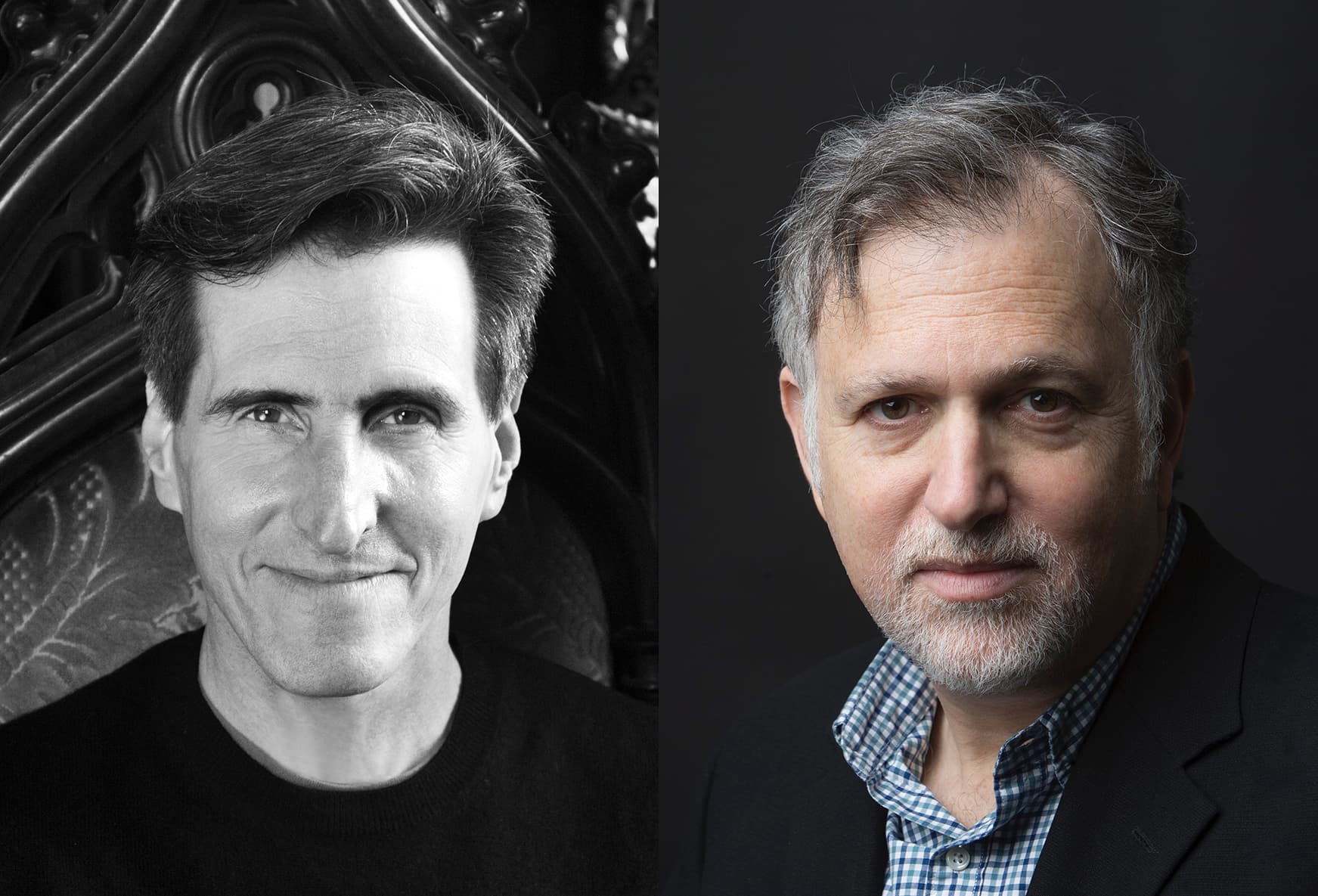 Playwright Paul Rudnick (left) and Jesse Green (right), The New York Times Co-Chief Theater Critic
