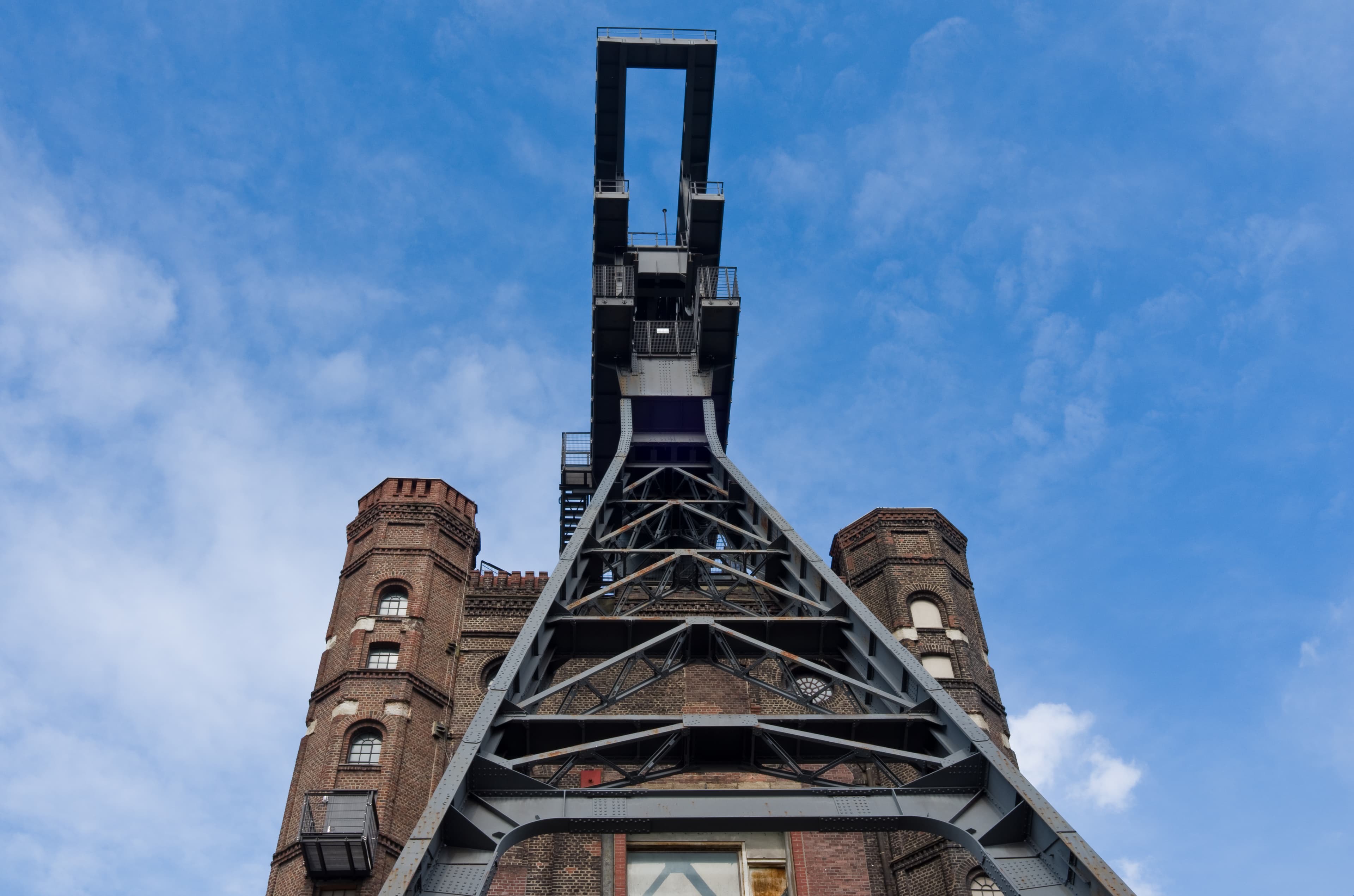 Prosper-Haniel's Malakoff tower was once a shaft tower and is now a historic landmark.