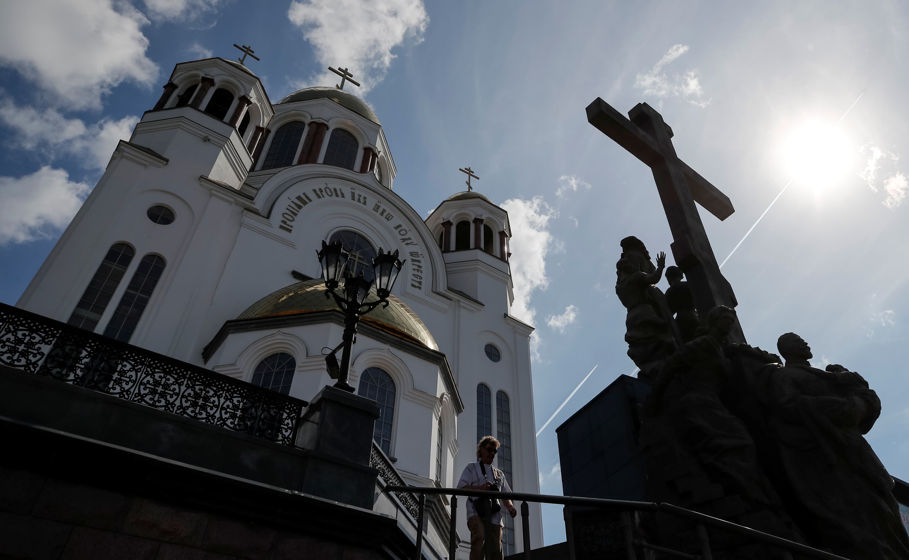 A church and monument to the last Russian Czar Nicholas II and his family are pictured in Yekaterinburg, Russia, Aug. 19, 2017.