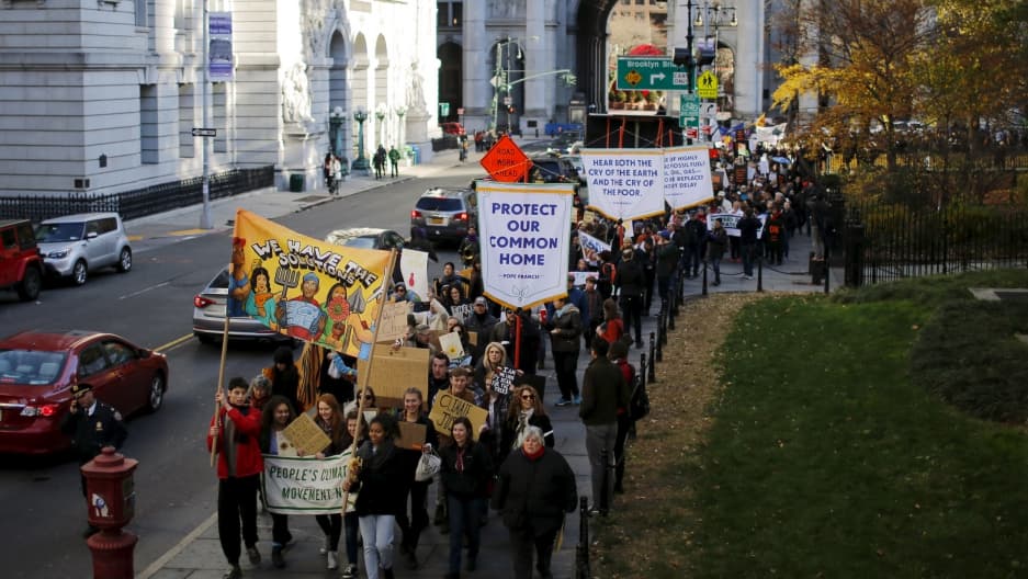 climate demonstrators