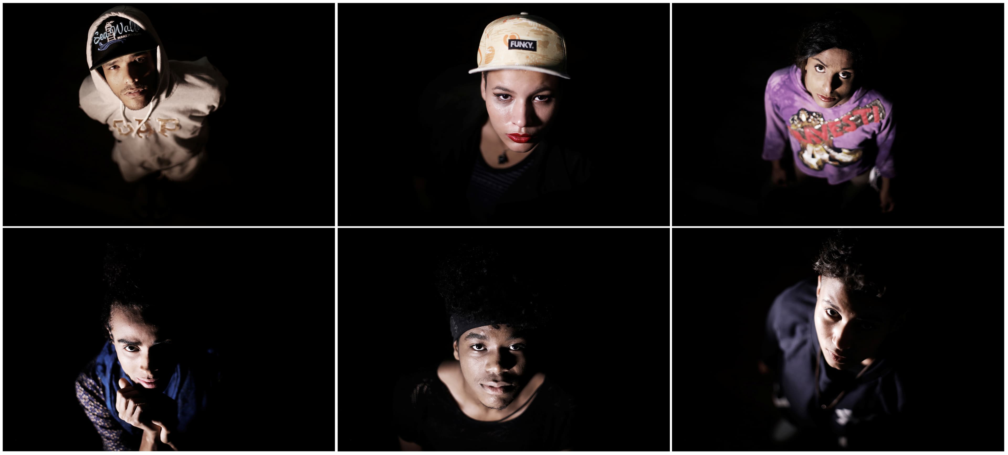 Members of Brazil's lesbian, gay, bisexual and transgender community posing for a portrait inside a free residential shelter called CASA 1 or "House 1" in downtown São Paulo on May 16, 2017.