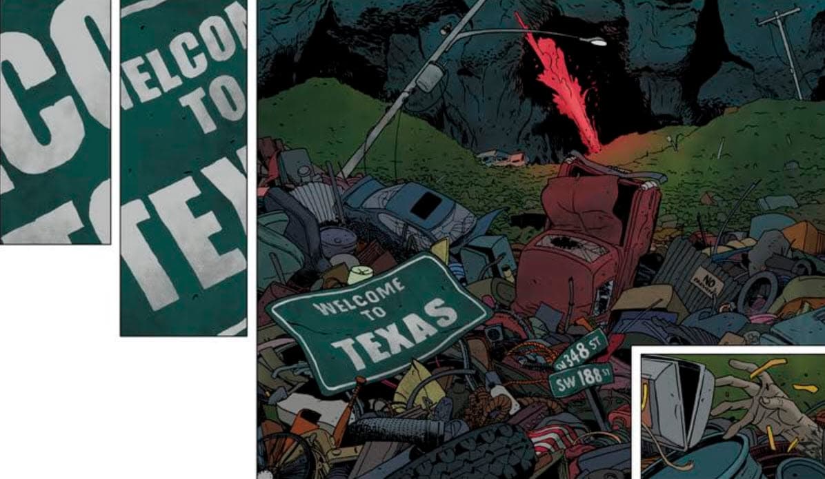 page from a comic book barrier