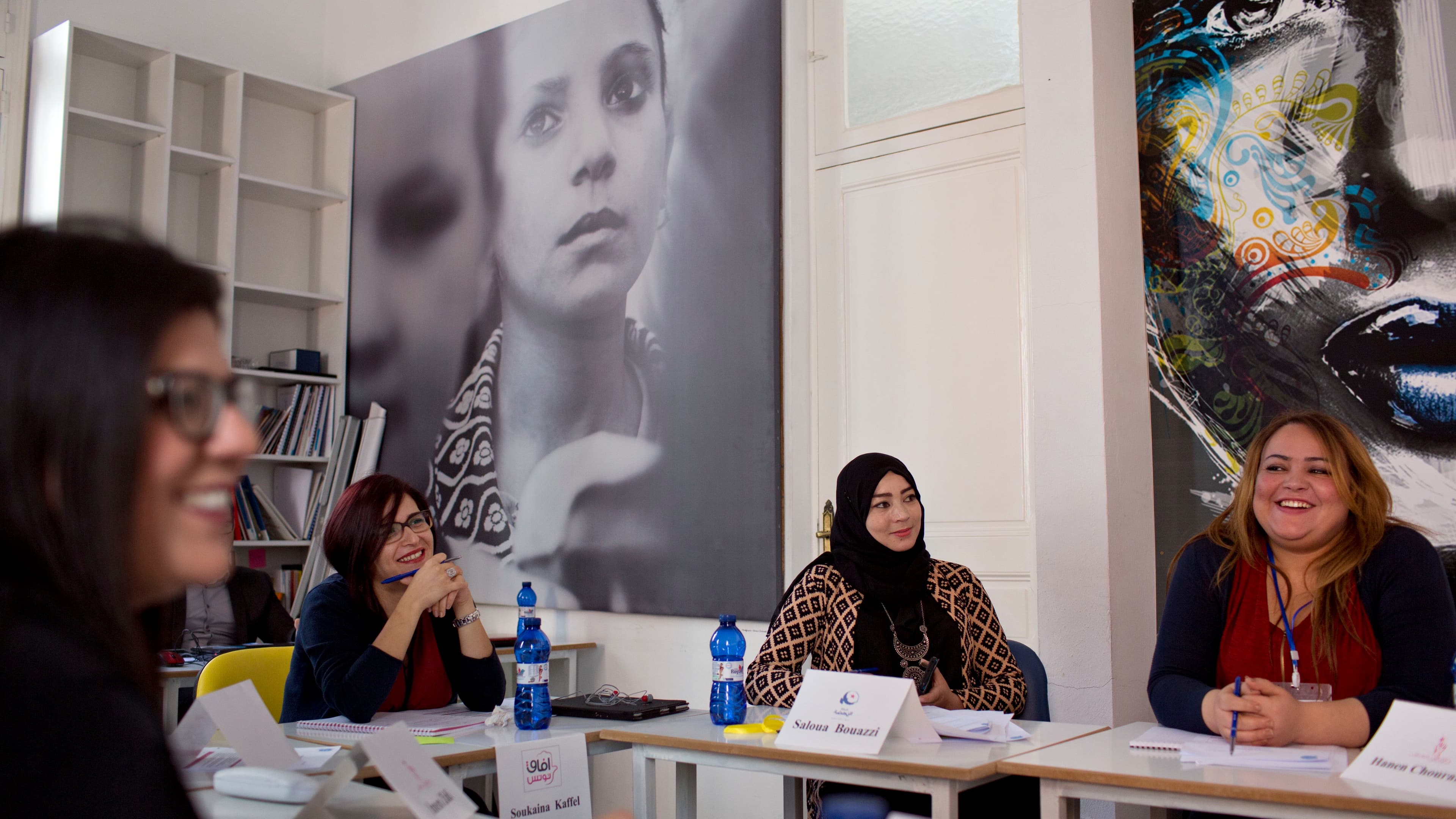 Women entering politics in Tunisia