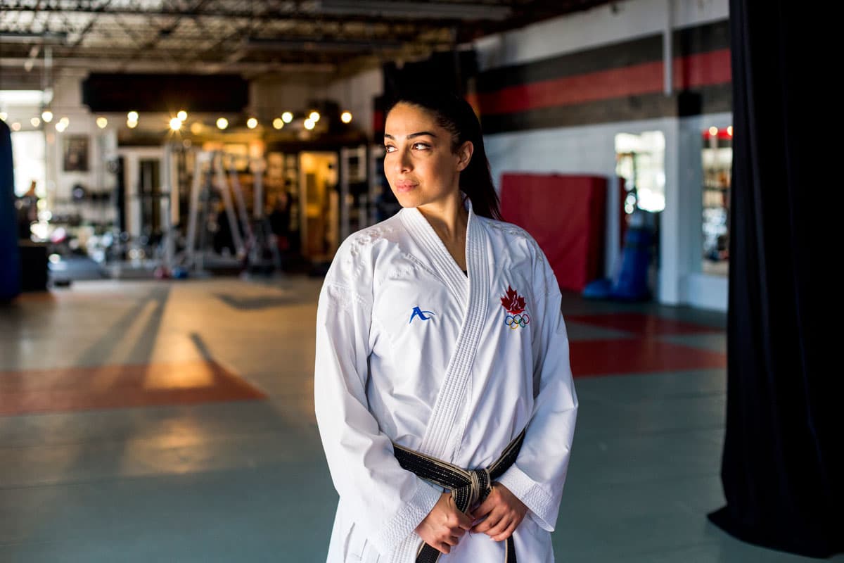 Nasim Varasteh, been training in karate for about 29 years.