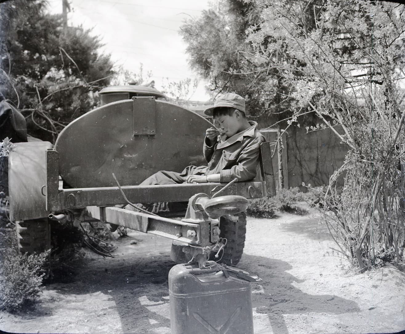 A South Korean houseboy during the korean war