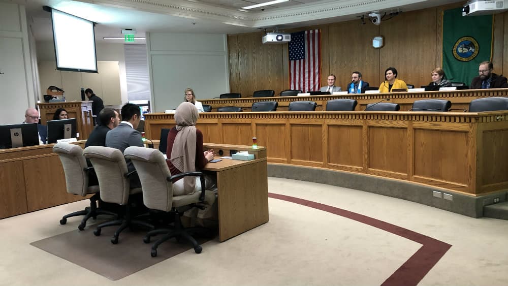 Committee testimony with Washington State lawmakers