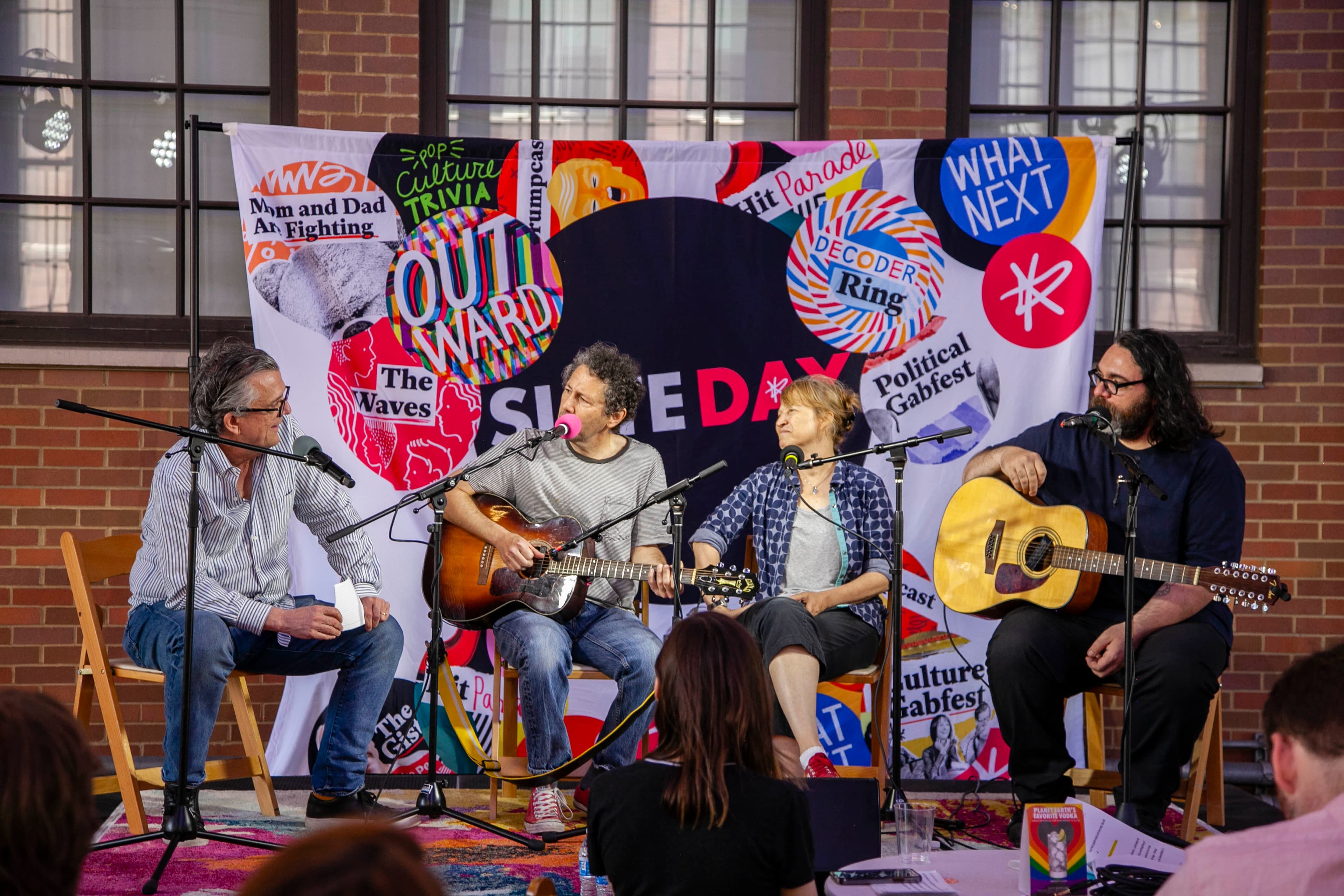 Kurt Andersen talks with Ira Kaplan, Georgia Hubley and James McNew of Yo La Tengo.