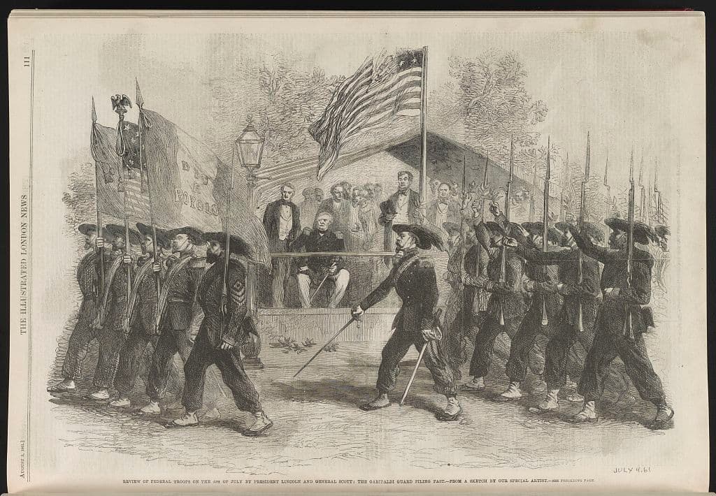 an old military parade in the US