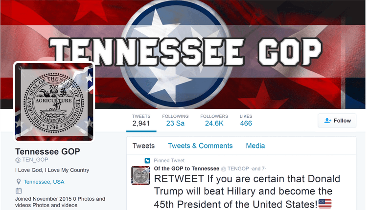 a fake twitter account run by russian trolls