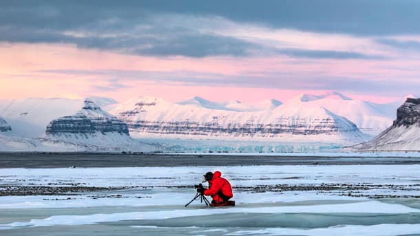 "Ice on Fire" filming