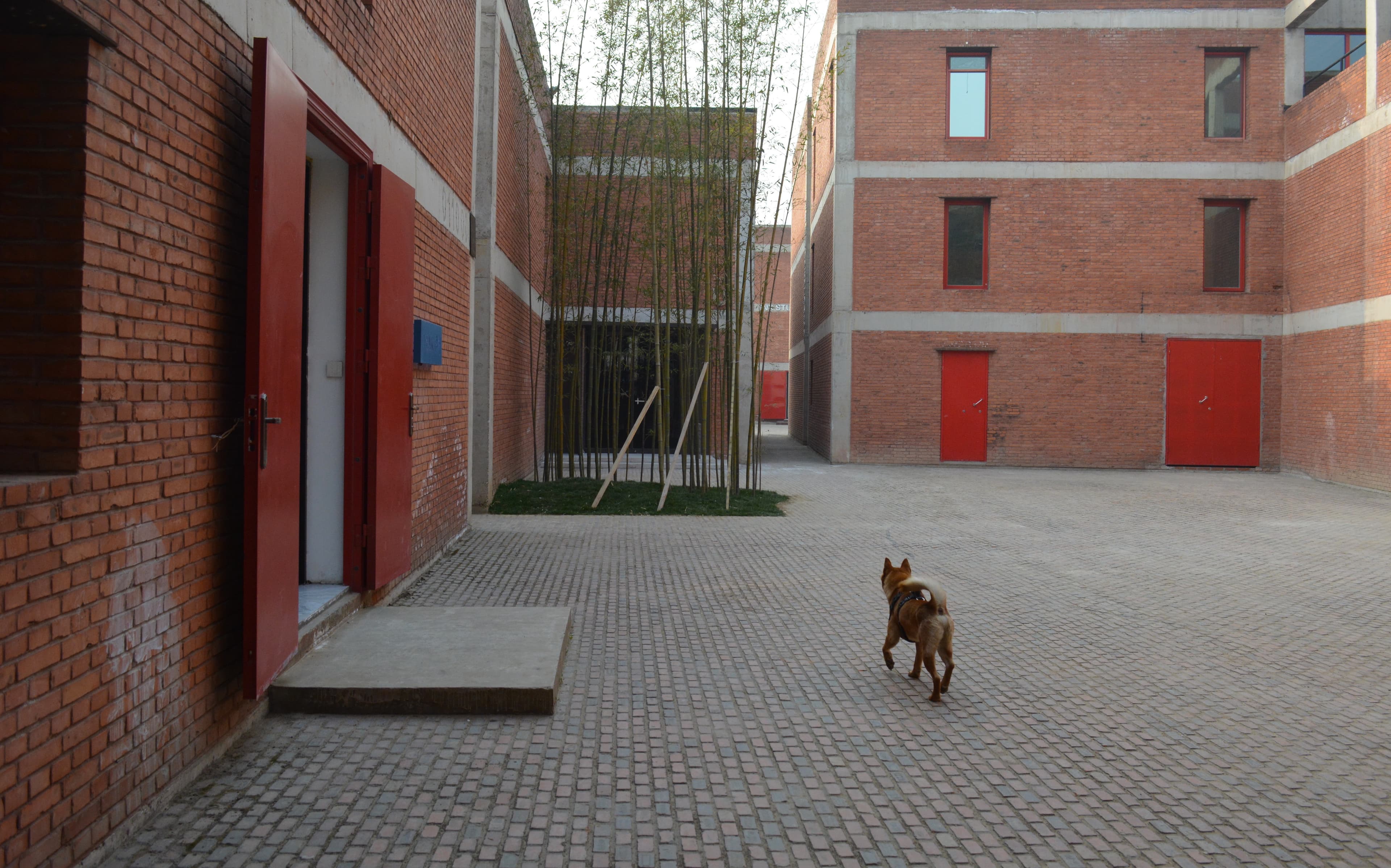 Brick buildings containing galleries