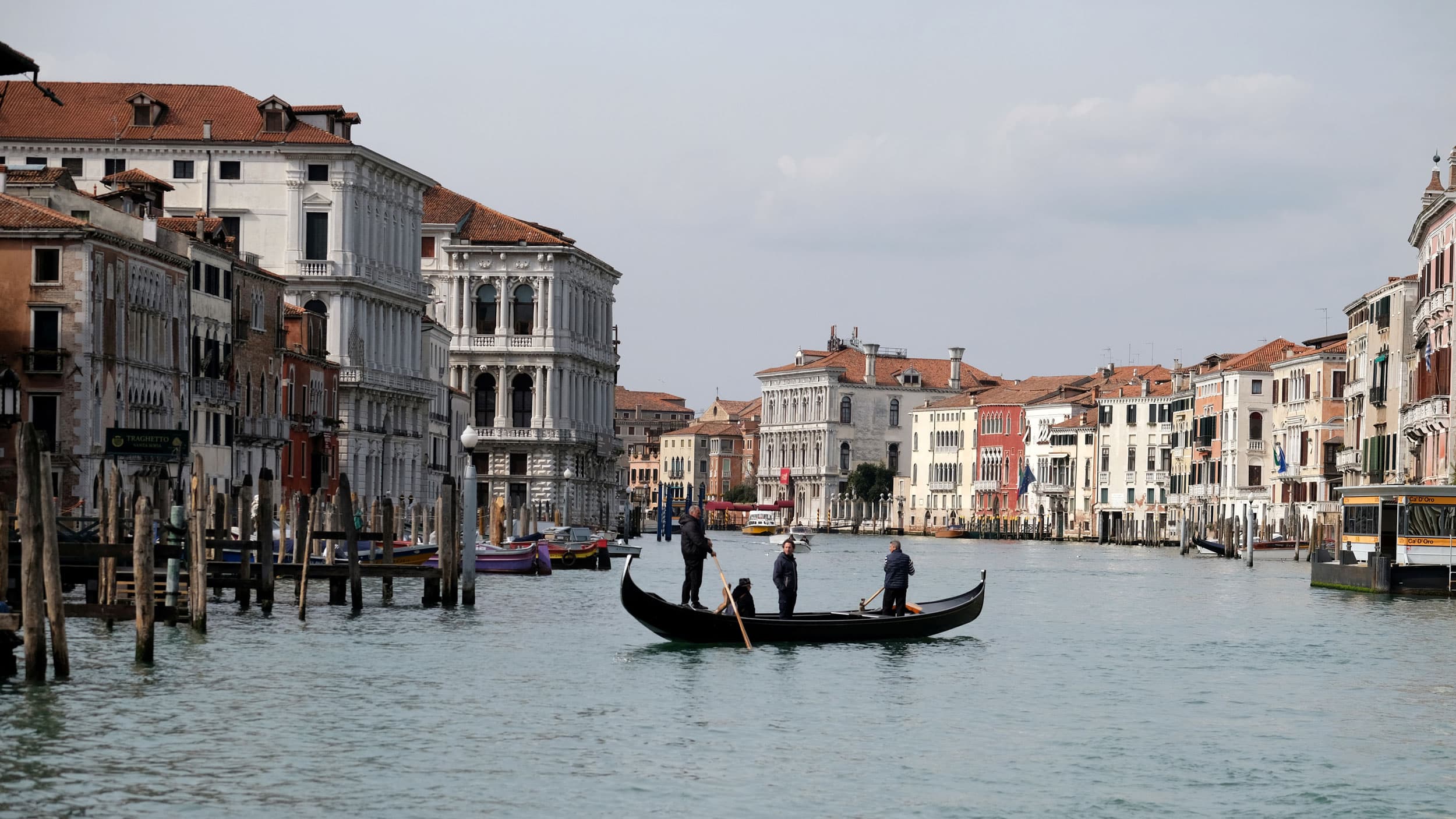 A photo of a gondola in Venice's Grand Canal