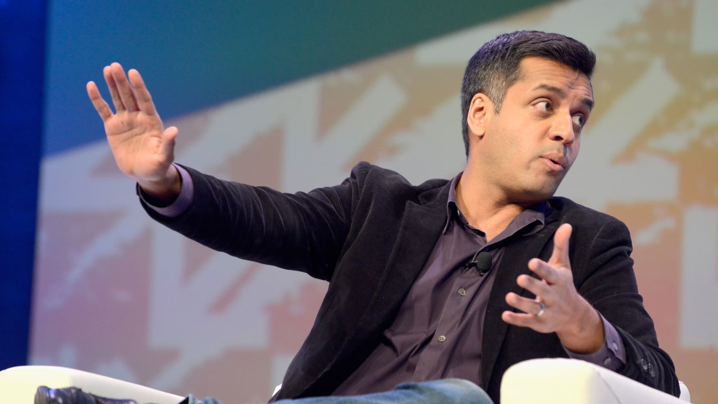 Wajahat Ali speaks onstage at SXSW in Austin, Texas, March 11, 2018.