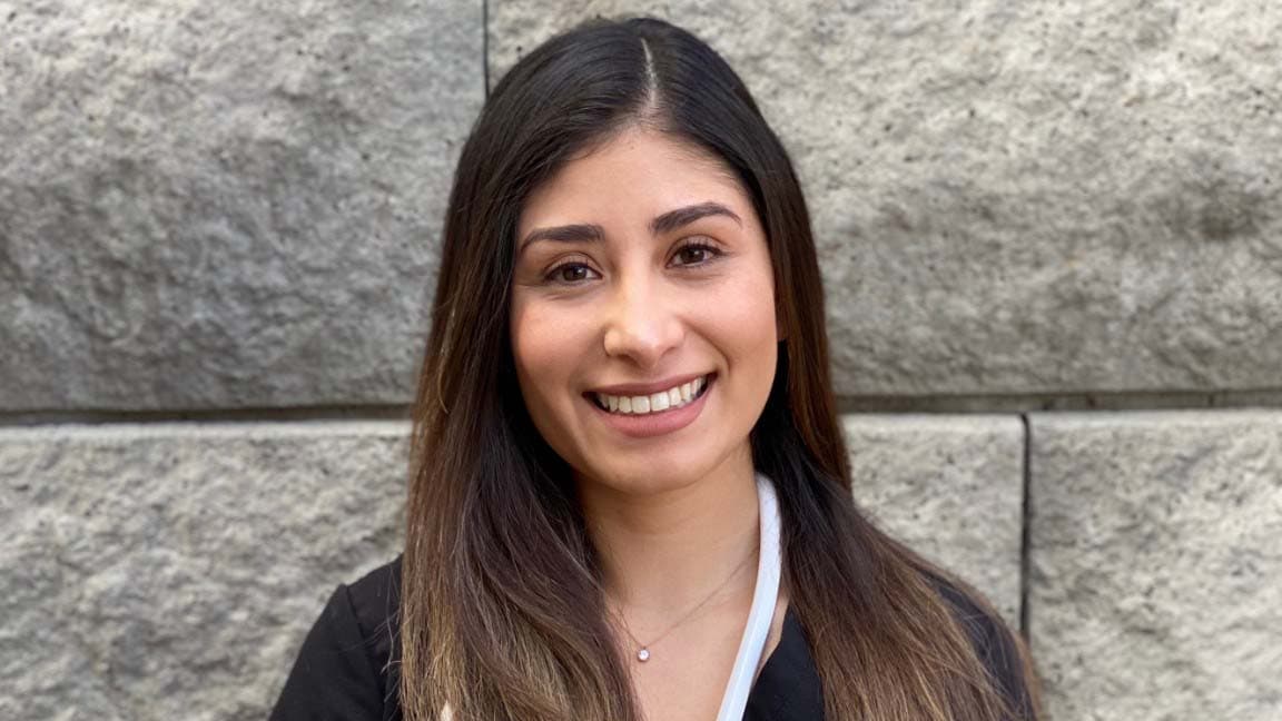A close-up portrait of Jessica Esparza, 27, a DACA recipient and intensive care unit nurse at Central Washington Hospital in Wenatchee, Washington.