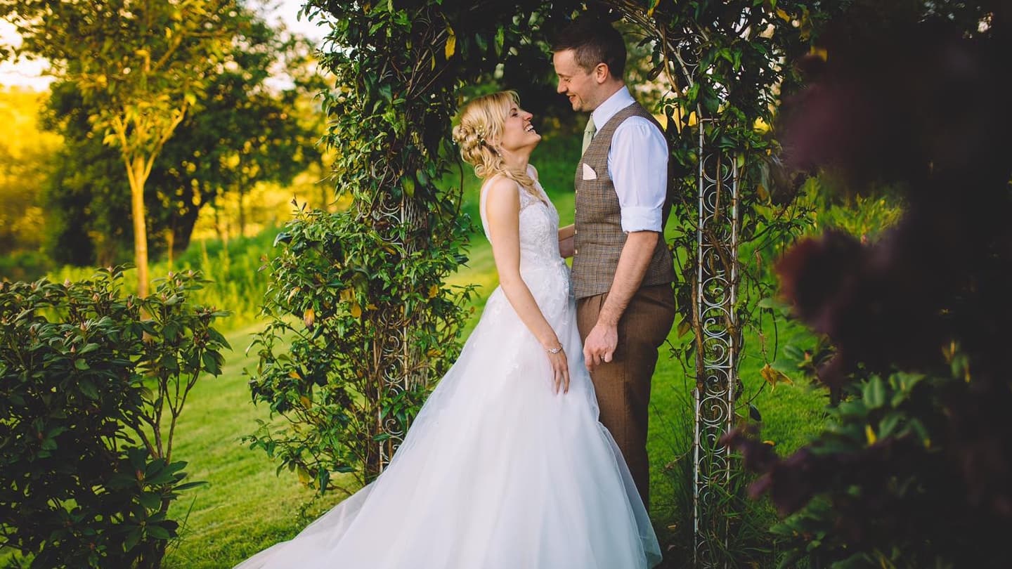 Kirsty Duncan and her husband, Adam, on their wedding day.
