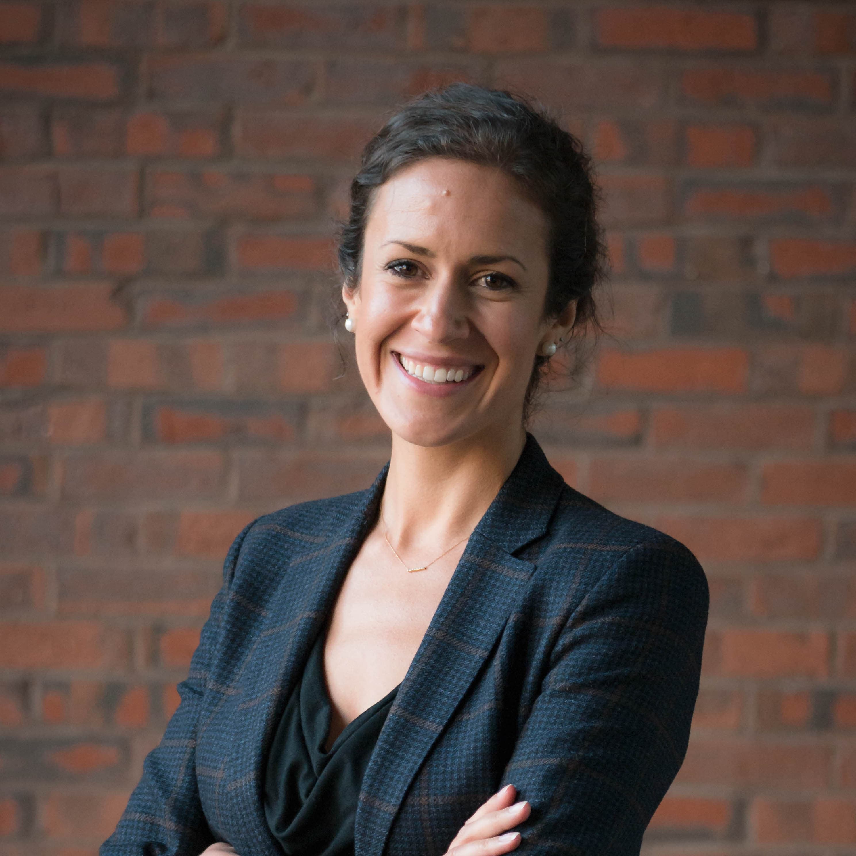 A mid shot of a woman