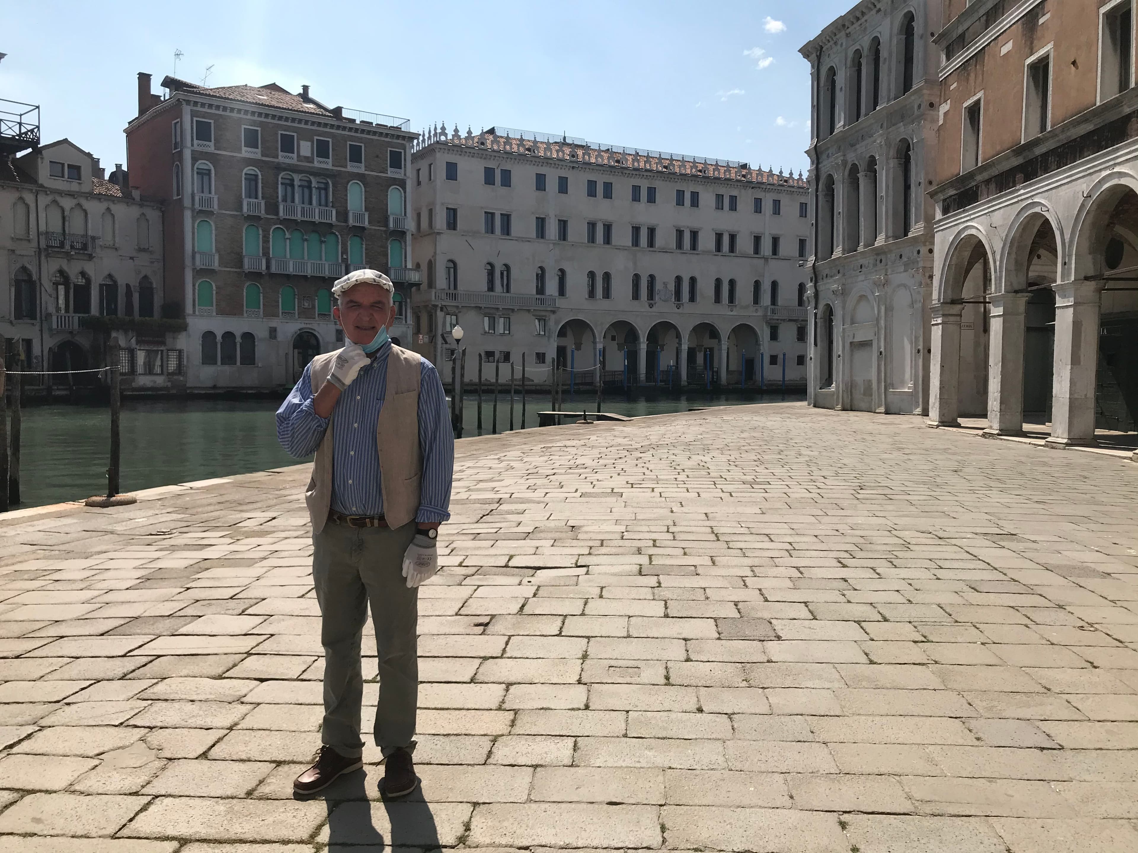 Luigi Divari, 72, is a former sea captain, and an expert on local marine life. 