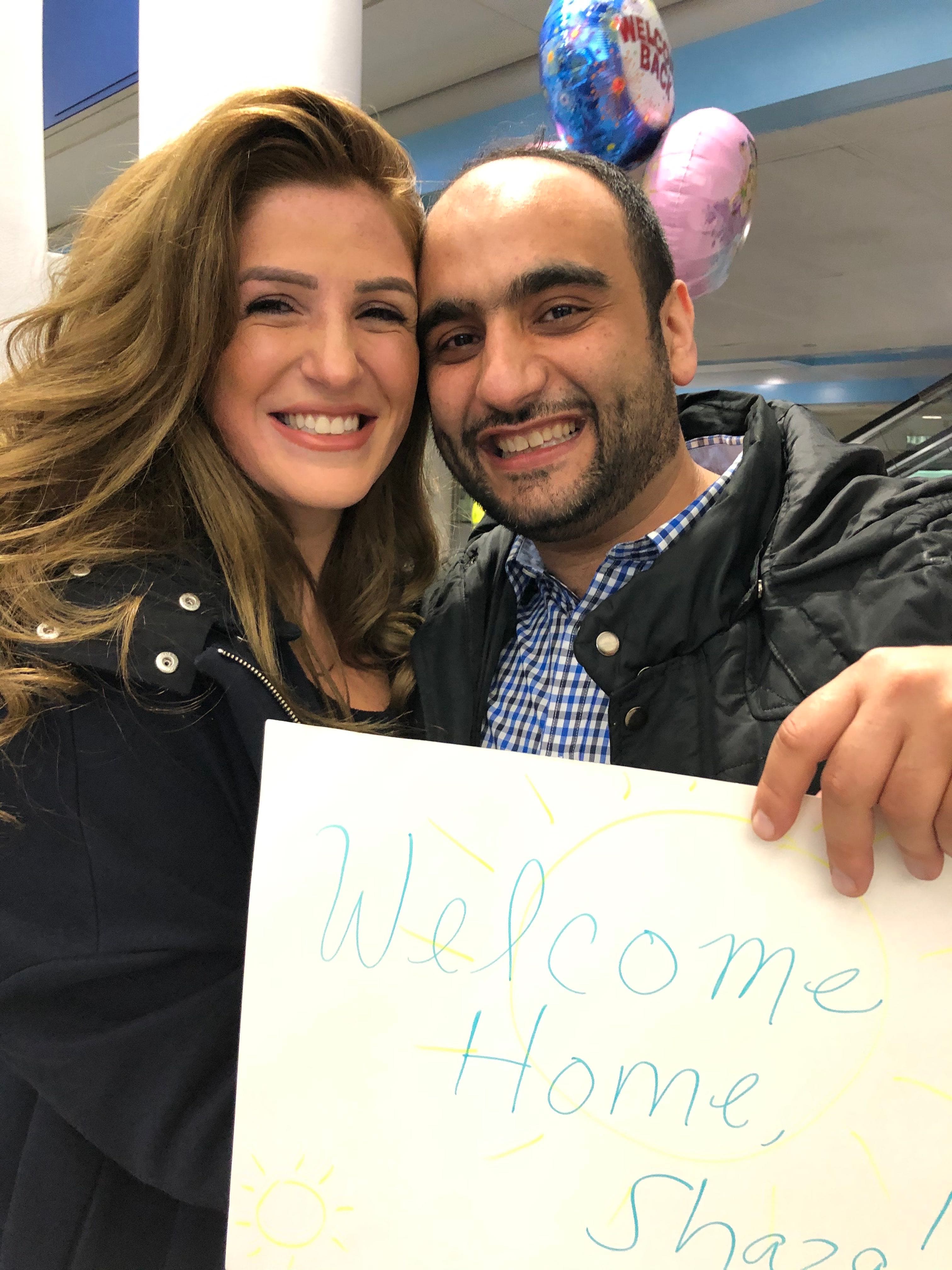 After seven years of living apart, Shaza finally joined Rami in the United States earlier this year.