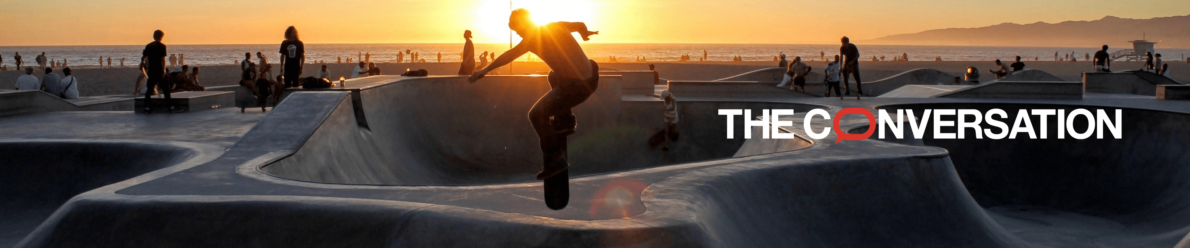 The Conversation banner logo - skateboard-lg-centered