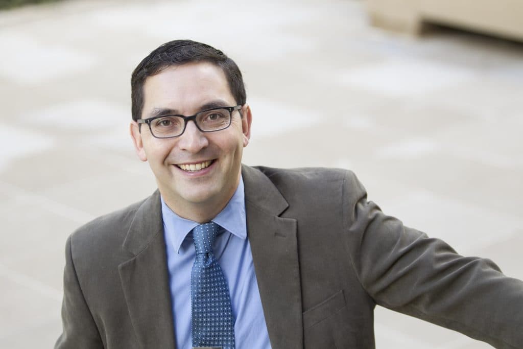 A portrait of author, historian and professor Geraldo Cadava