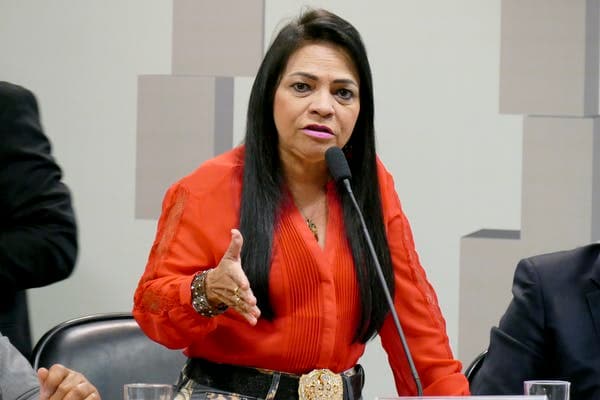 A photograph of politician Moema Gramacho.