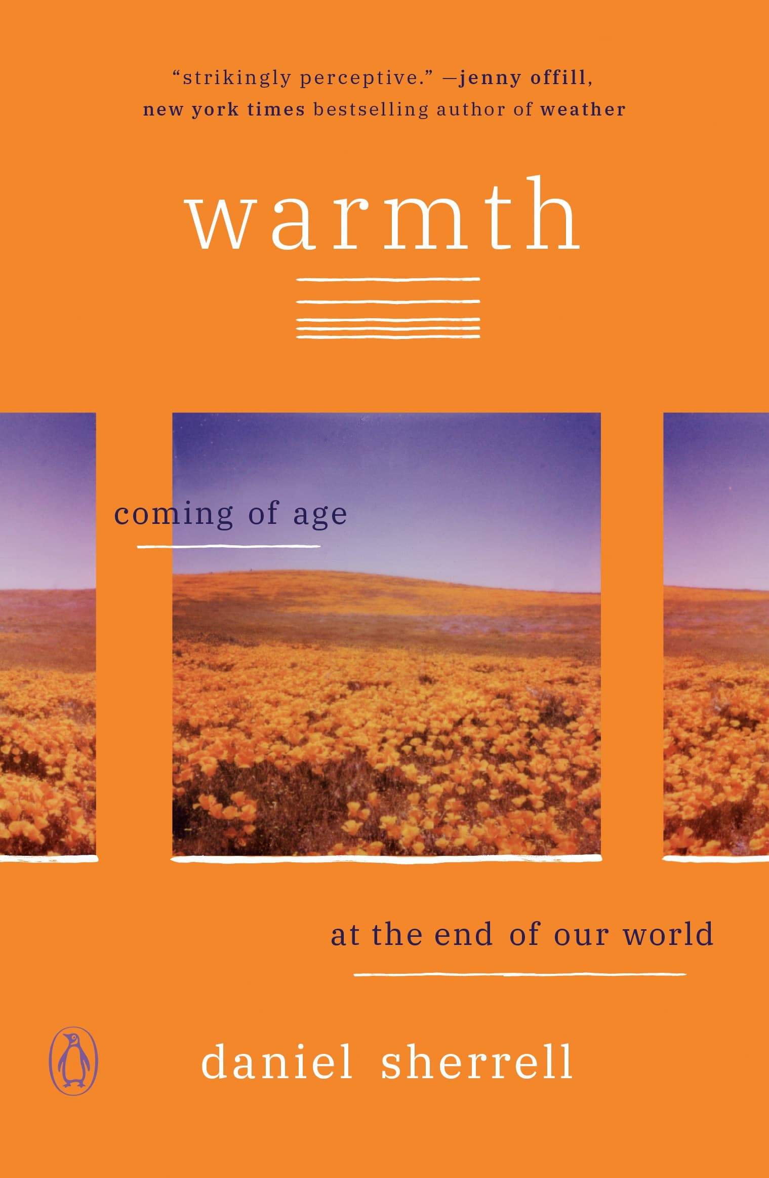 Orange cover a book called 