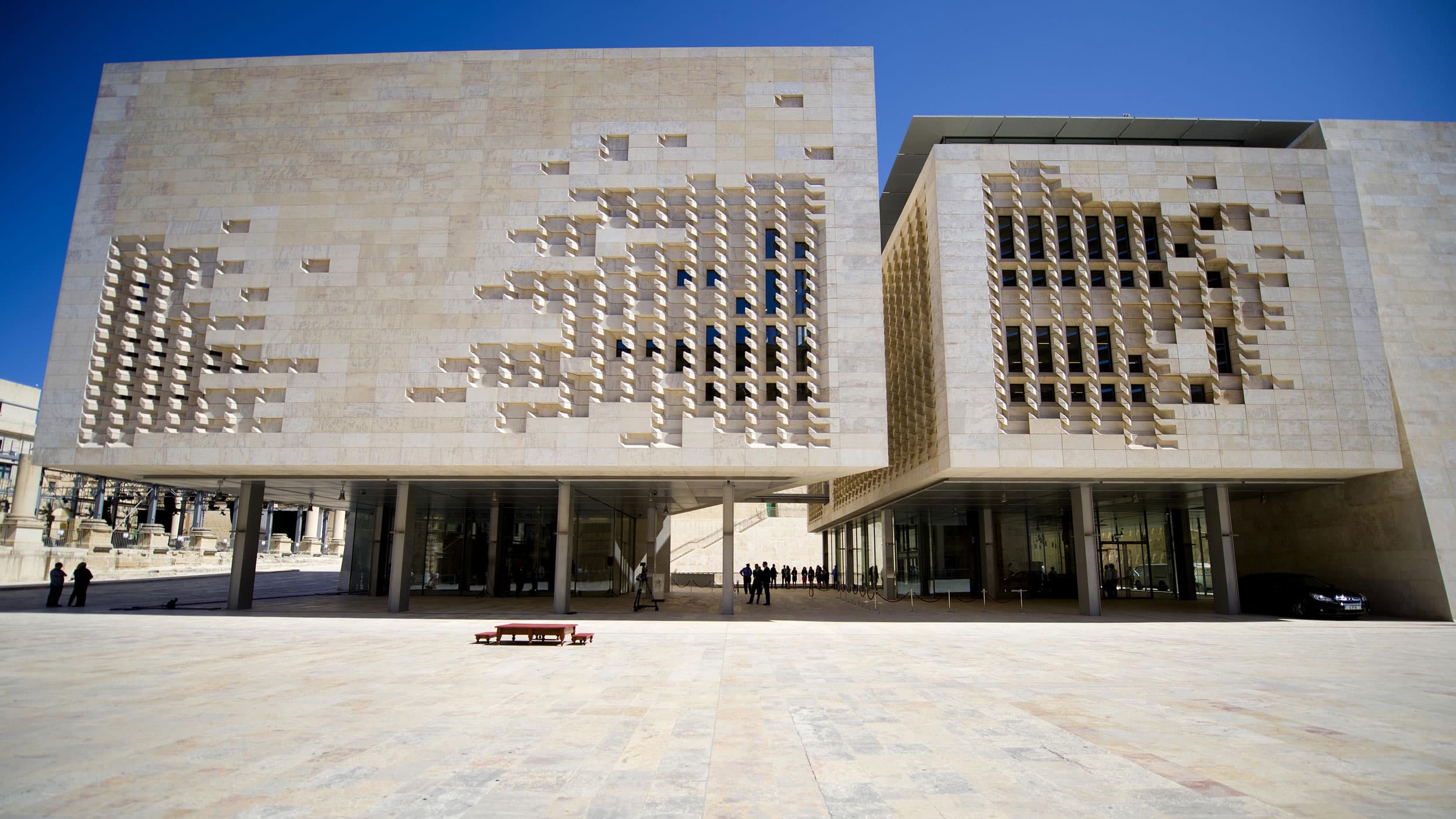 A view of the Maltese House of Parliament, where lawmakers are set to legalize adult-use recreational cannabis, Valletta, Malta. 
