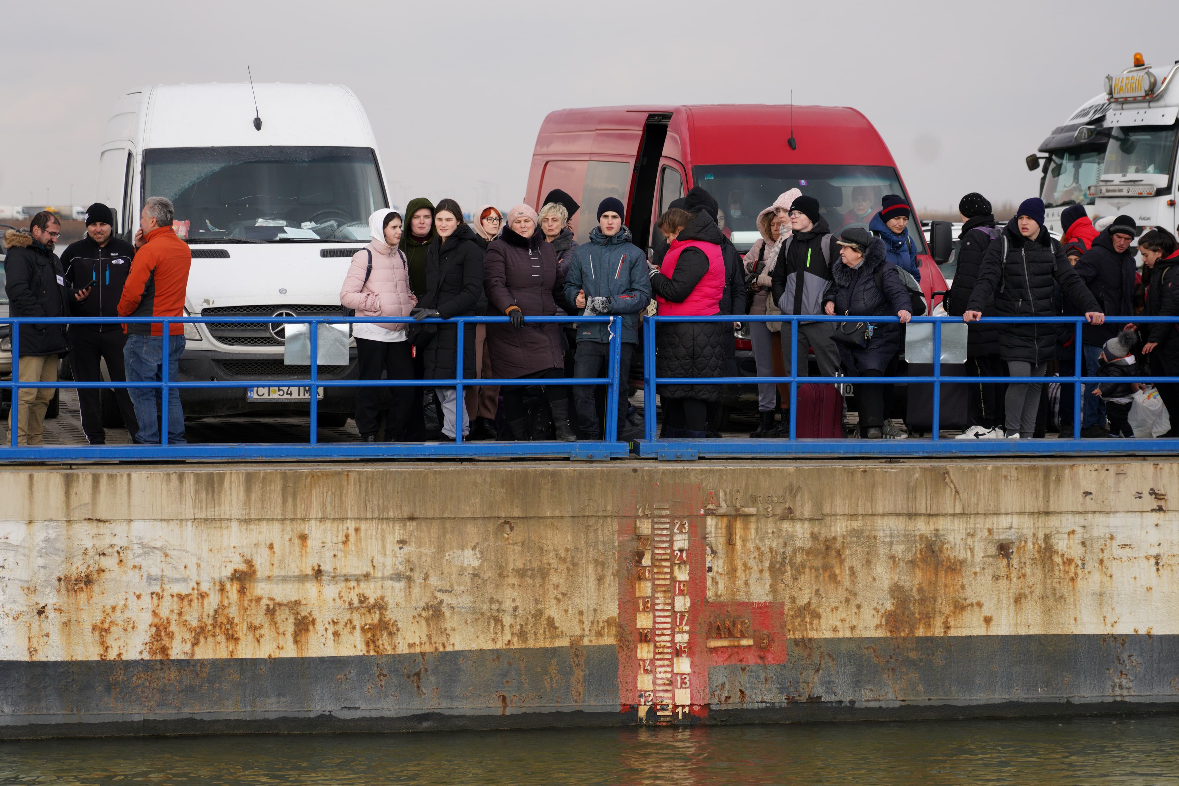 people arriving from Ukraine to Romania