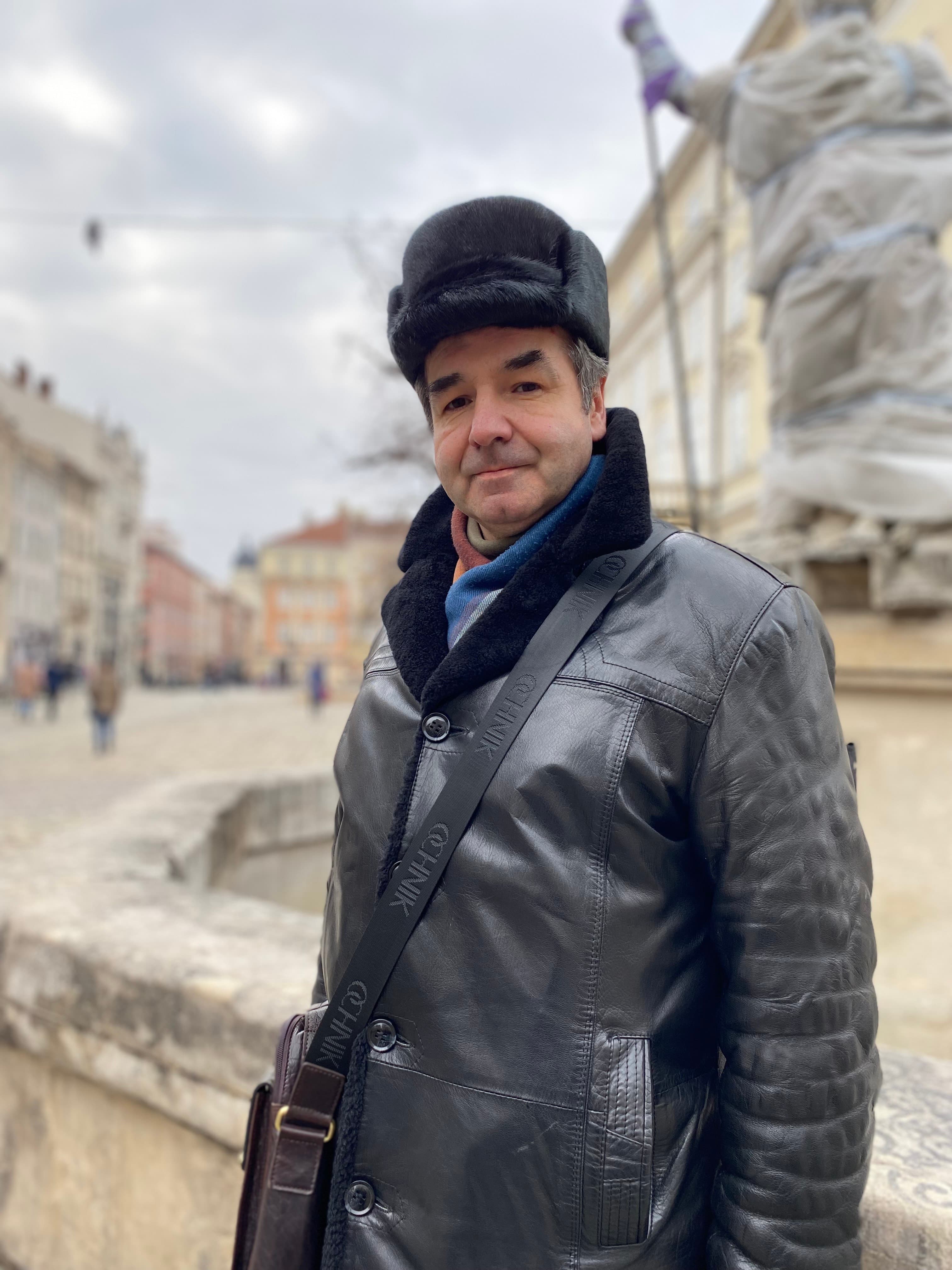 Local historian Andriy Kozyckyj and his colleagues have been working twelve-hour shifts to guard and store historical artefacts