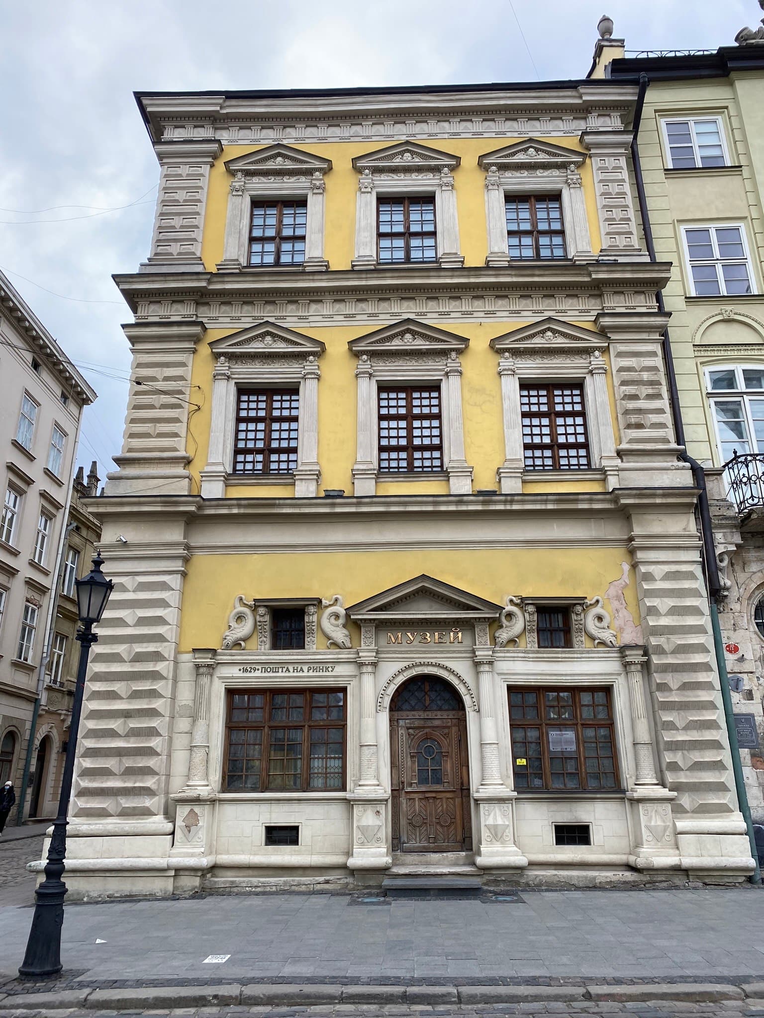 Artifacts in the Lviv Historical Museum, one of the oldest museums in Ukraine — established in 1893) — have already been taken away for storage.
