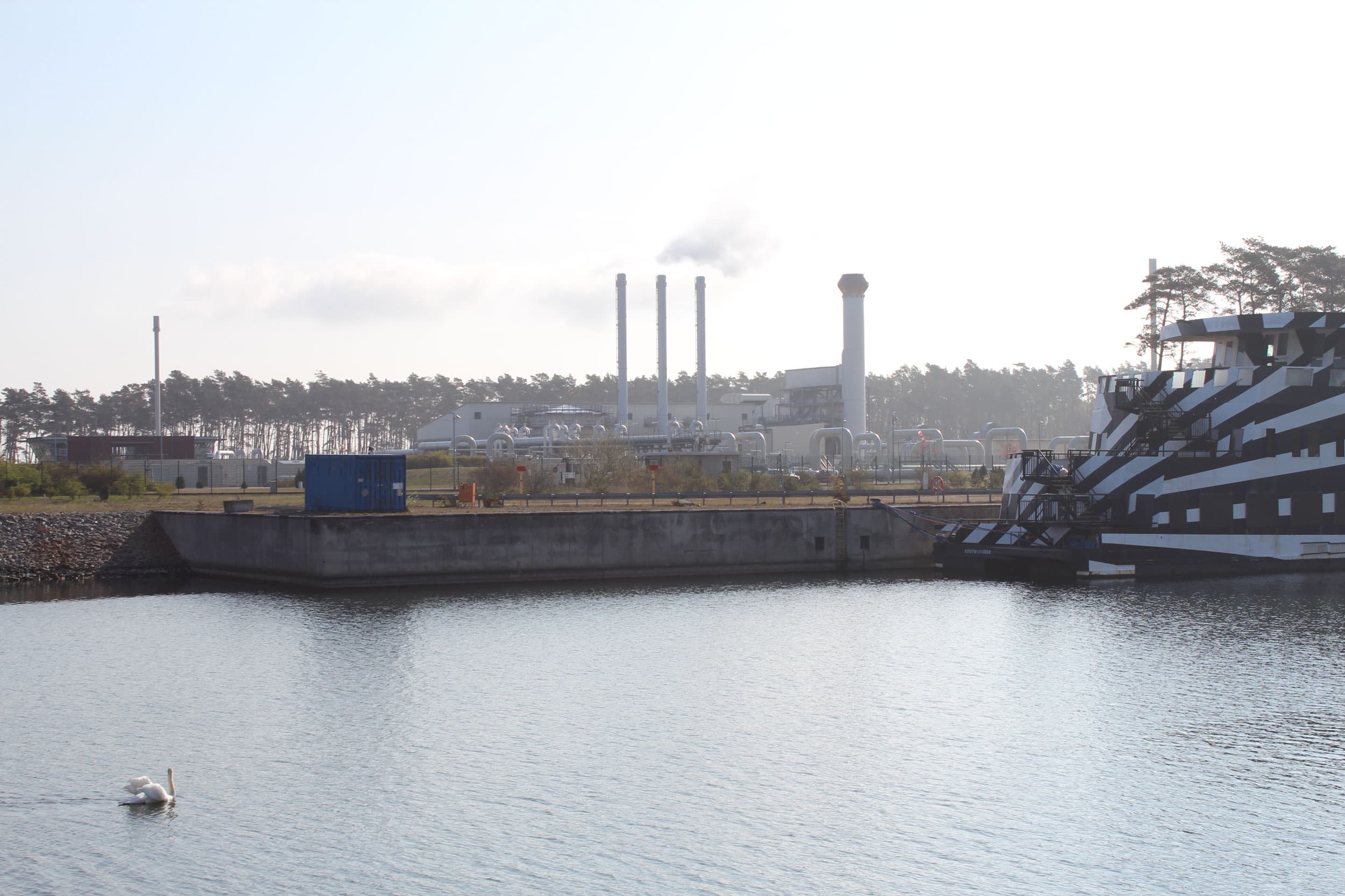 In the small seaside town of Lubmin, on the Baltic coast, the controversial Nord Stream 2 pipeline from Russia hits German soil. But the shiny new pipes sit unused since Germany canceled the project in February.