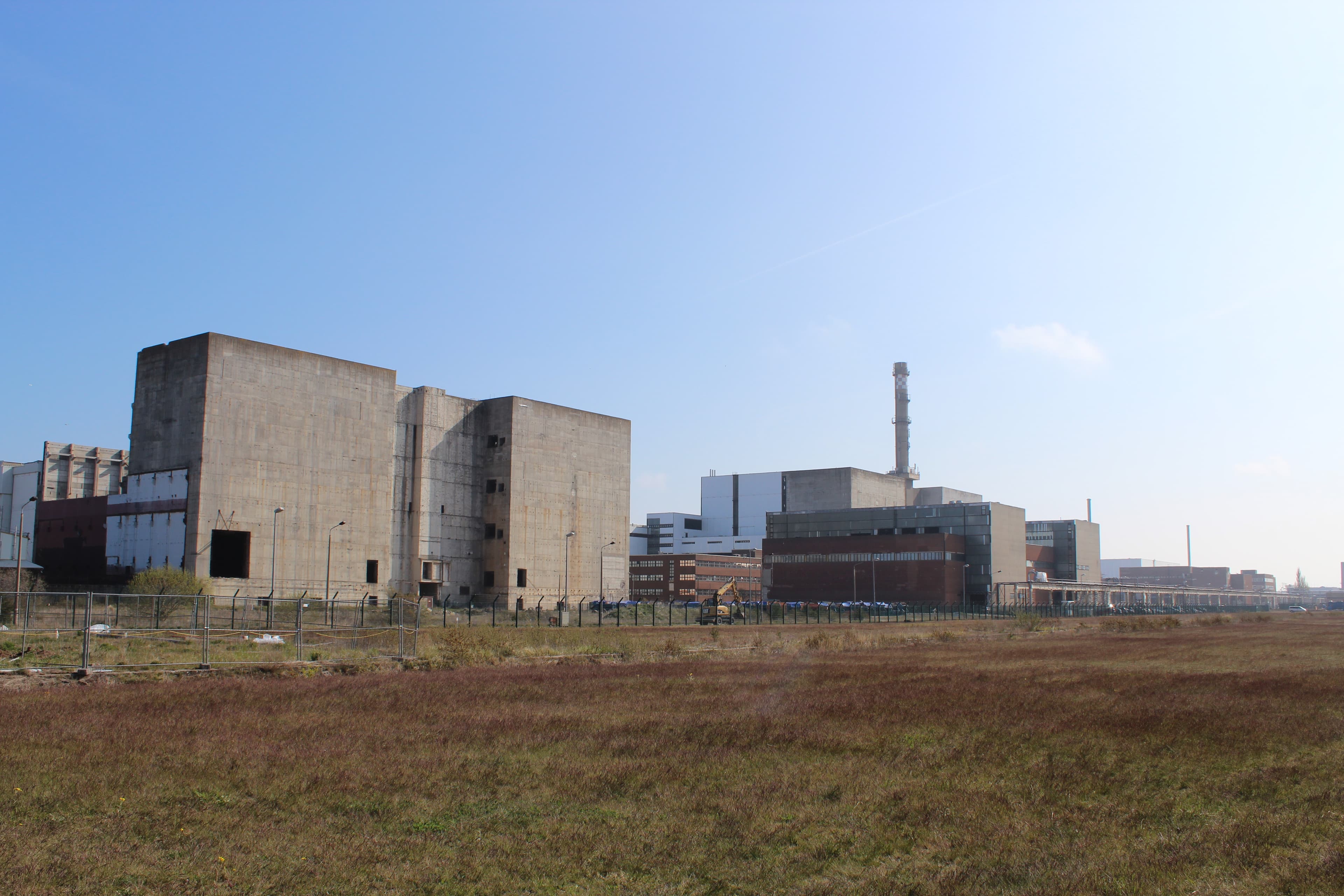 At the same industrial port with the gas pipelines is a Soviet-era nuclear power plant, shuttered well before the end of its lifespan, as part of German reunification.