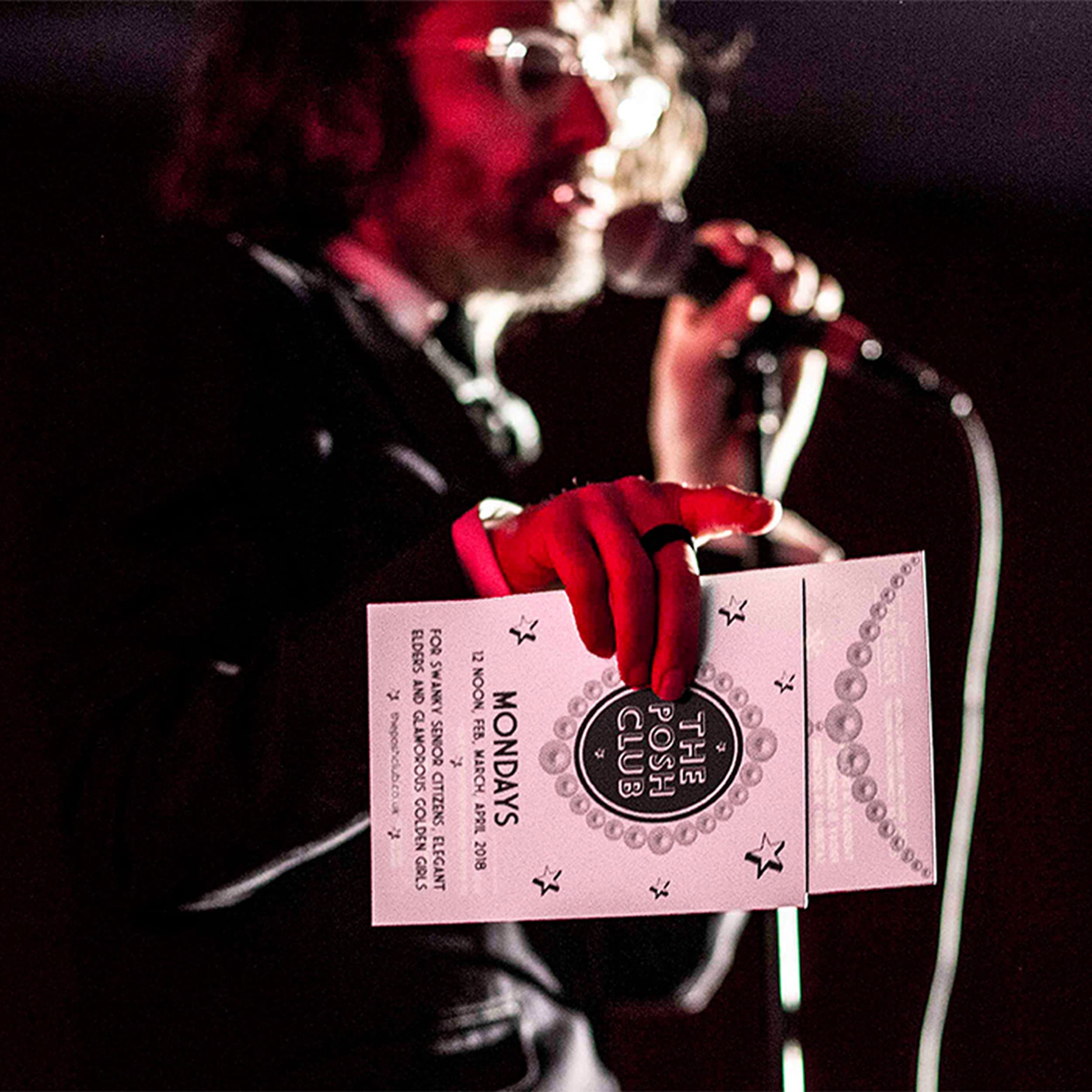 The Posh Club is a weekly afternoon tea party and cabaret for older people.