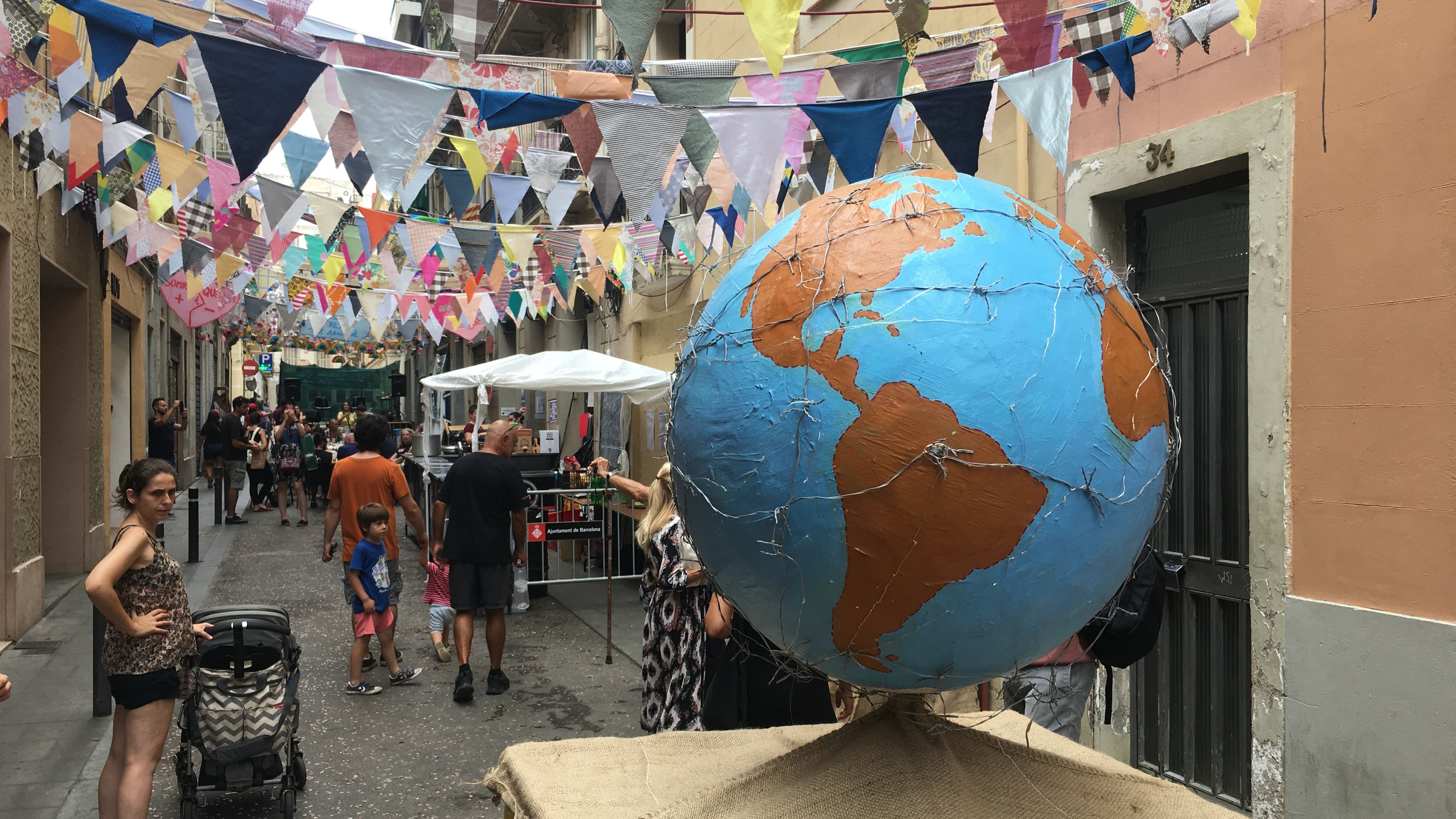 installation with the world prop