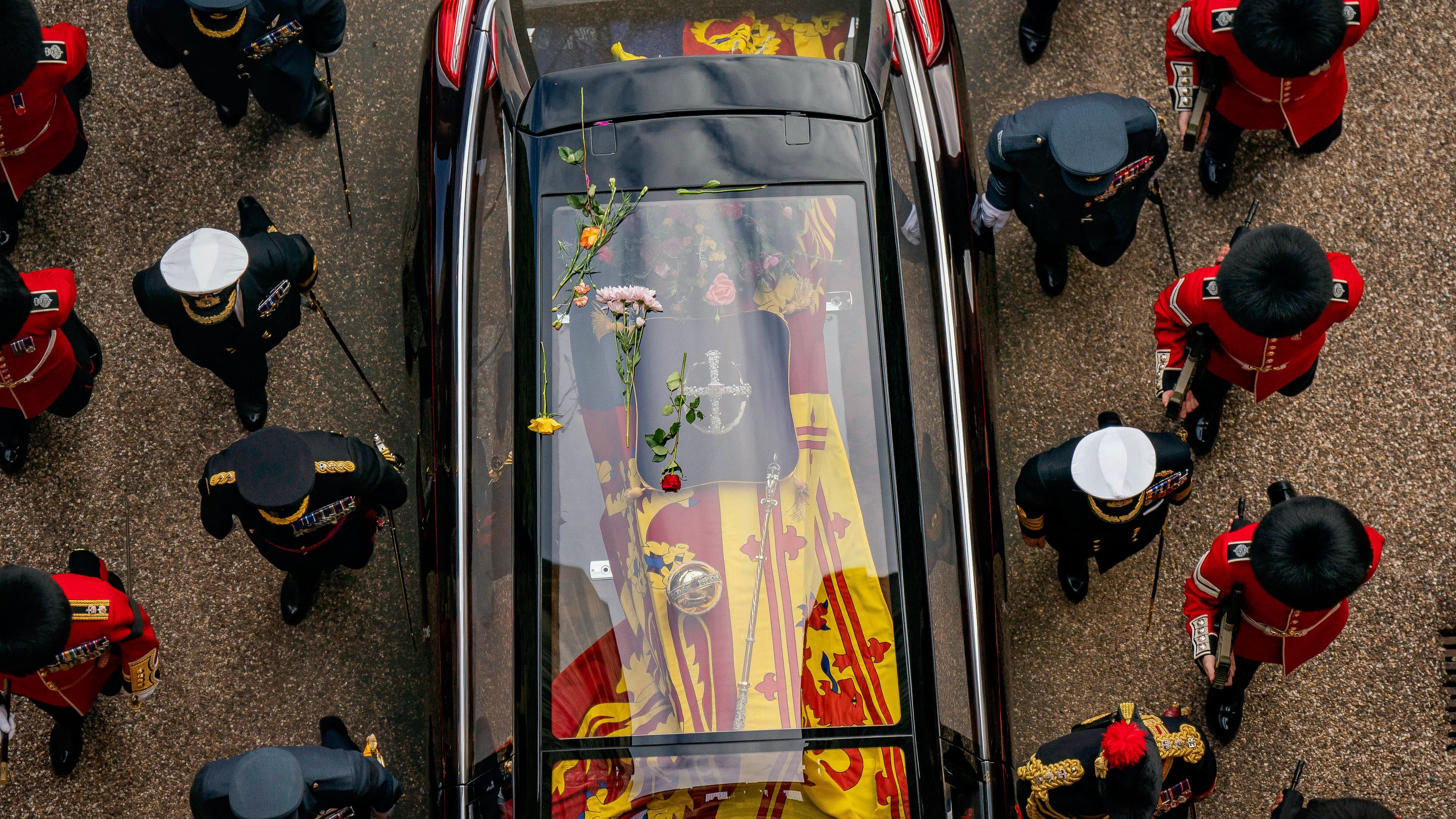 coffin in hearse
