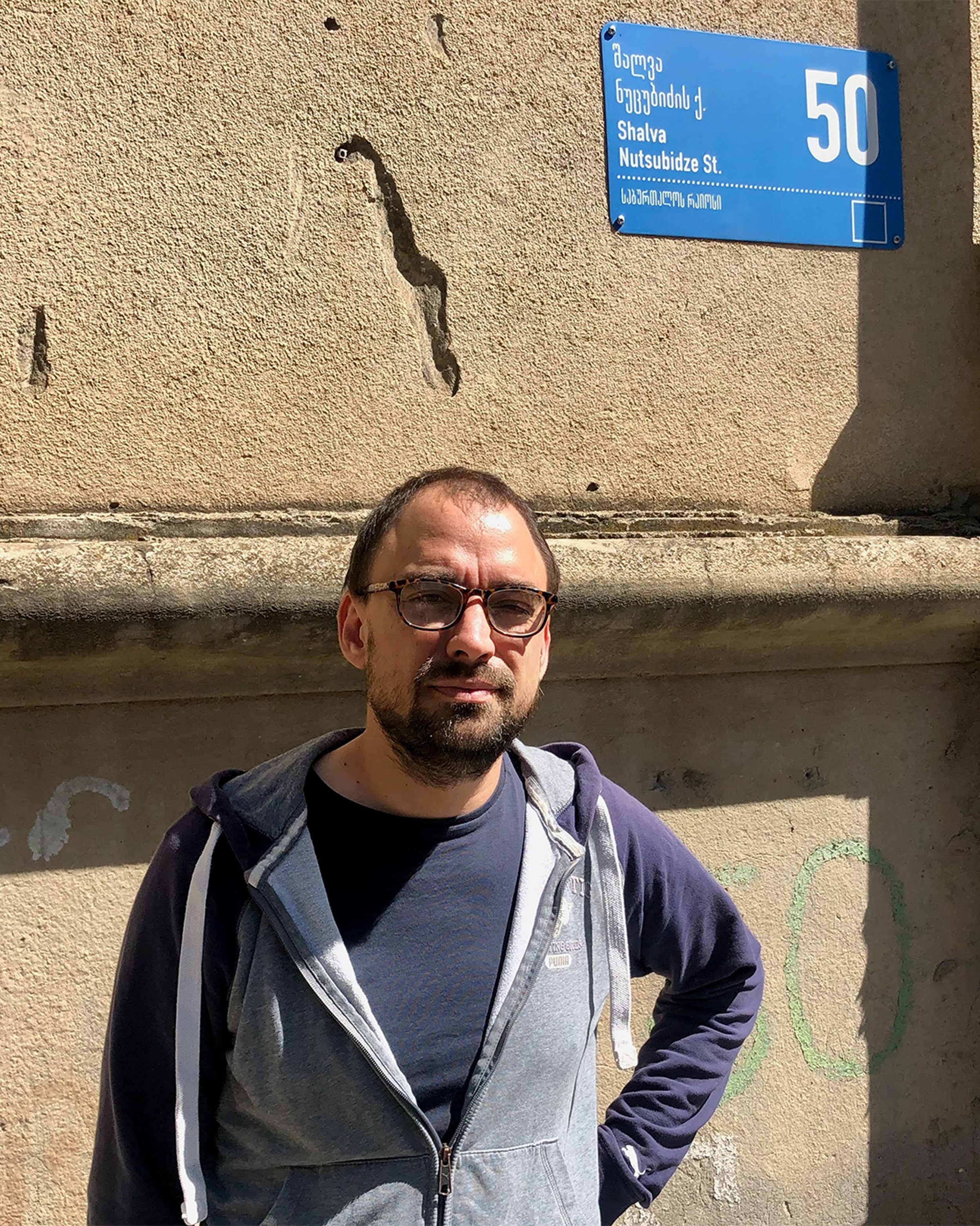 Andrei Babitsky is a Russian who has lived in Georgia since the beginning of the Ukraine war, Tbilisi, Georgia.