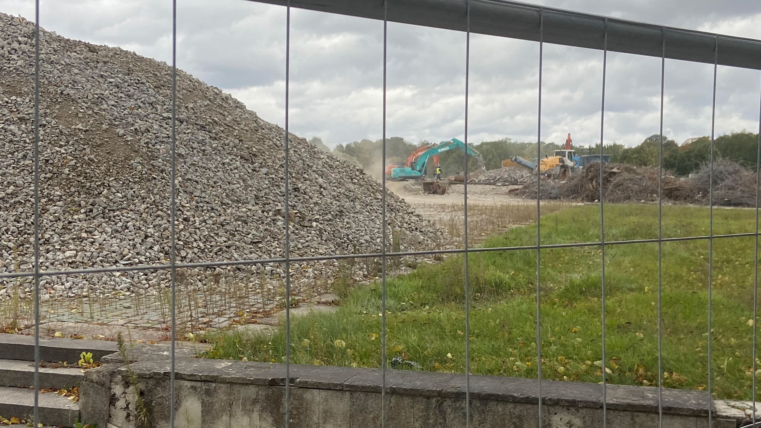 Cranes and bulldozers are still removing the rubble from what remains of Latvia’s Soviet obelisk, a monument to Soviet victory over fascism in World War ll.