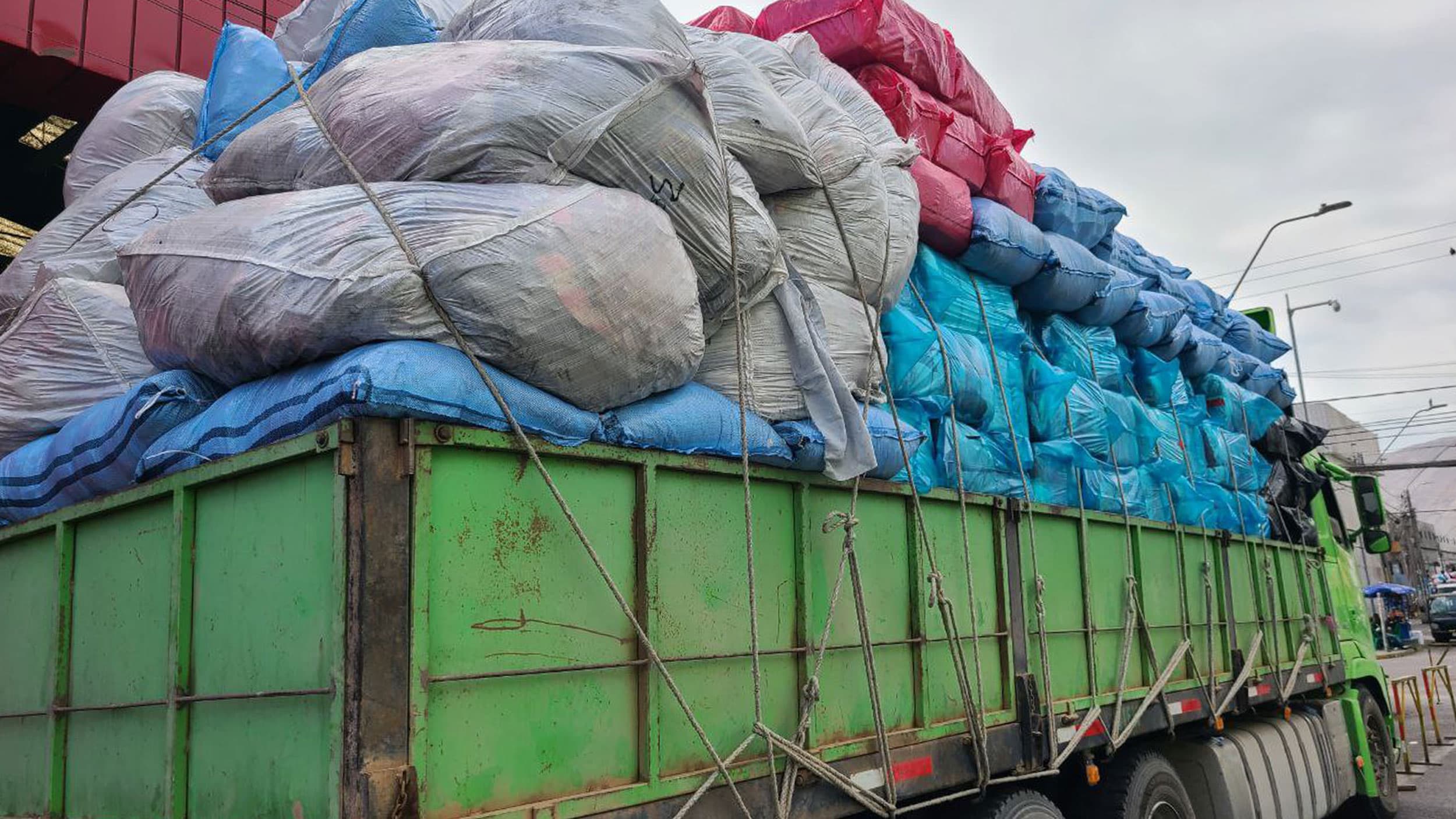 Hundreds of packages of clothes, known as 