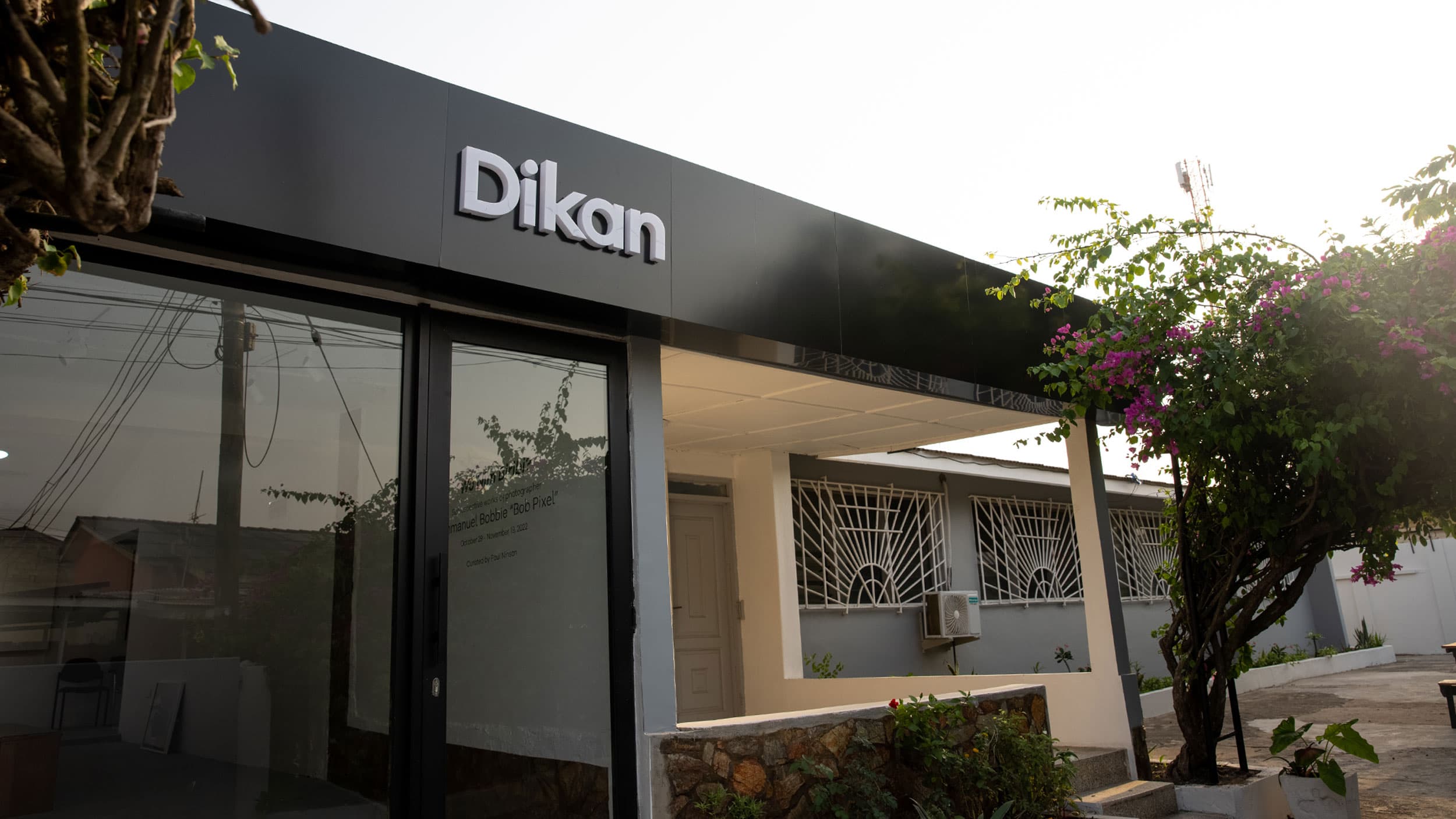 The exterior of the newly opened Dikan Center for photography in Accra, Ghana.