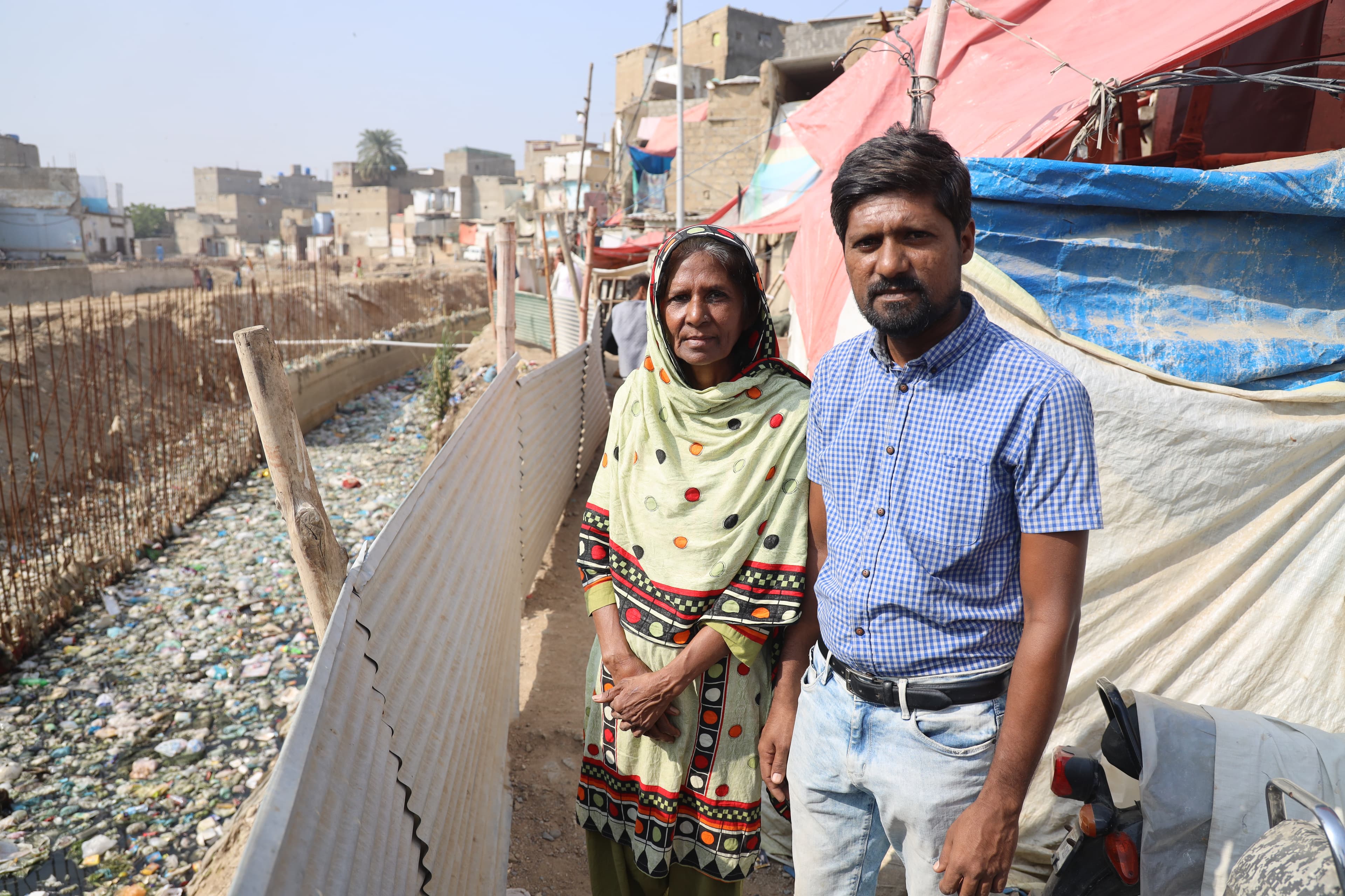 man and woman side by side