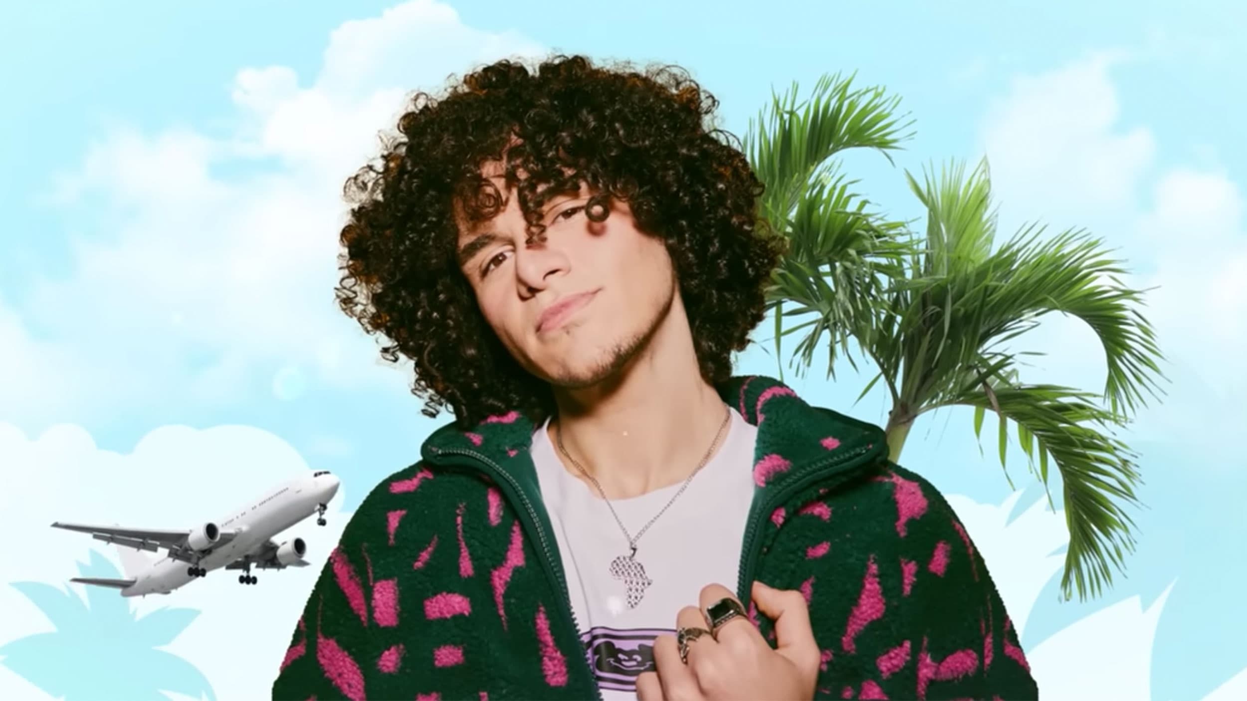 Screenshot from Bahjat official lyric YouTube video "Hometown Smile."