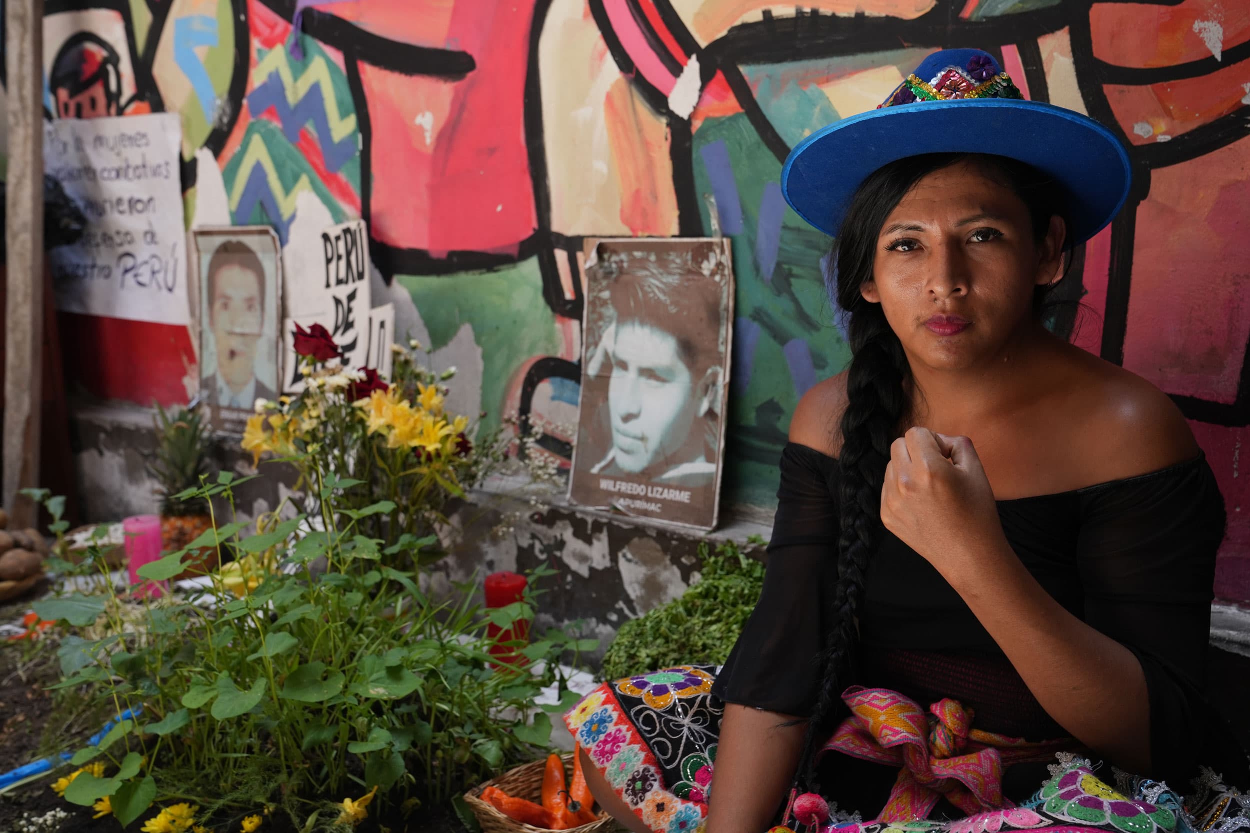 Gahela Cari is an Indigenous activist and secretary for international relations for the Nuevo Peru political party. 