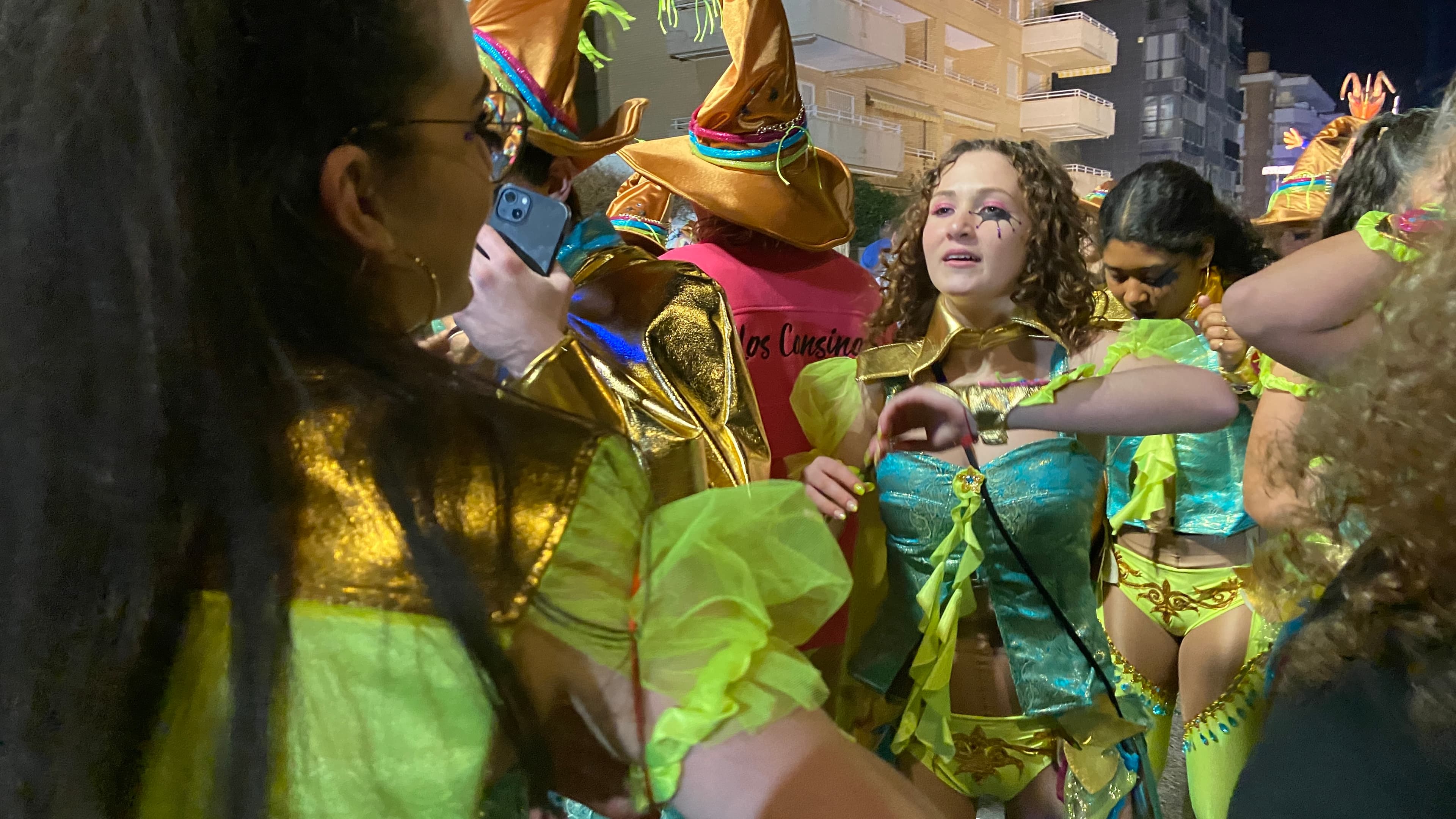 performers get ready