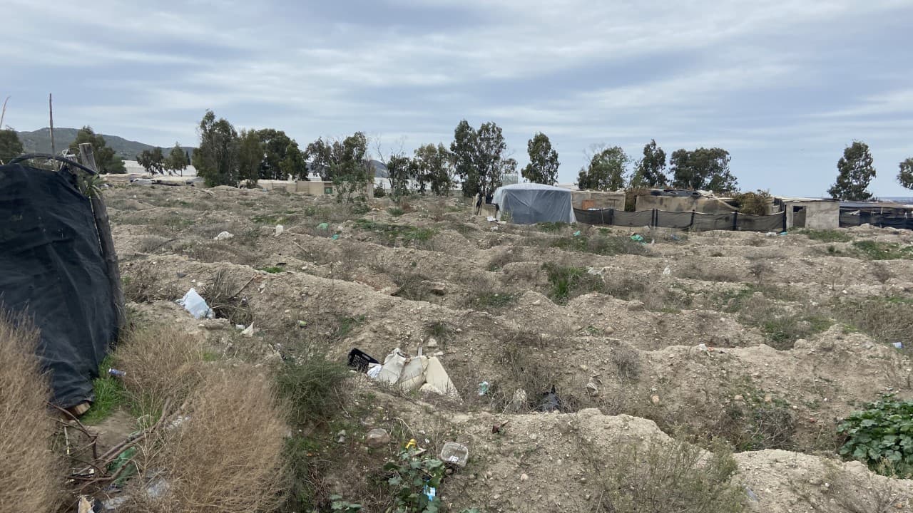 After the fire in June, local authorities furroughed the open land so that migrant farm workers couldn’t rebuild.