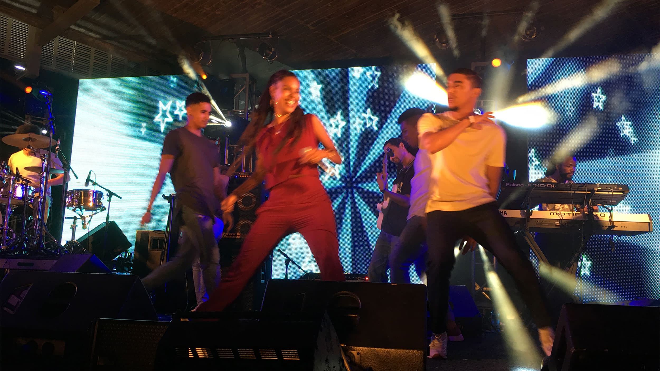 Critically-acclaimed hip-hop artist Dope Saint Jude performs at the Cape Town Jazz Festival, April 2017.