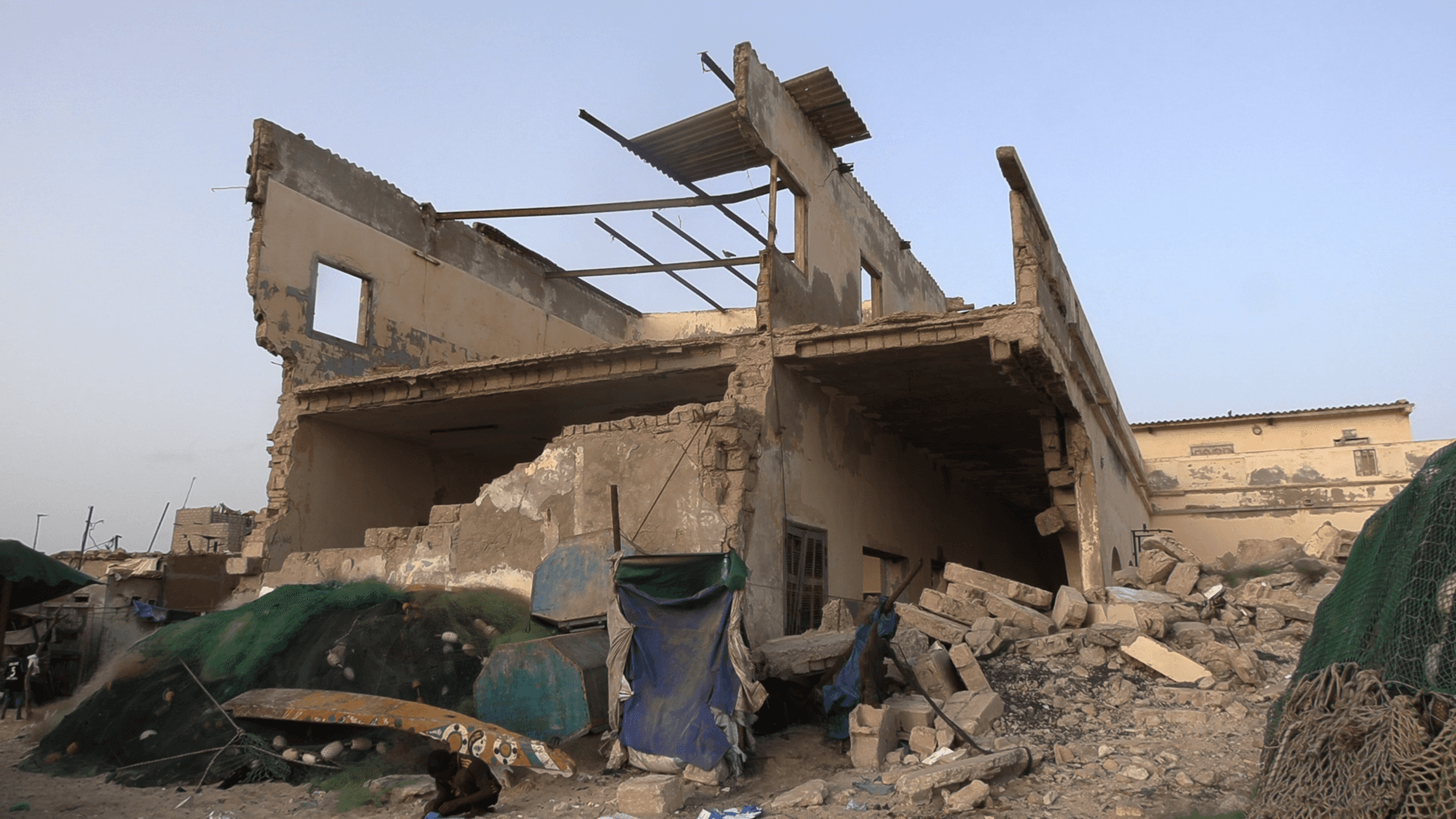 Back in 2018, a school was destroyed by a high-tide event on the coast of Saint-Louis, Senegal.