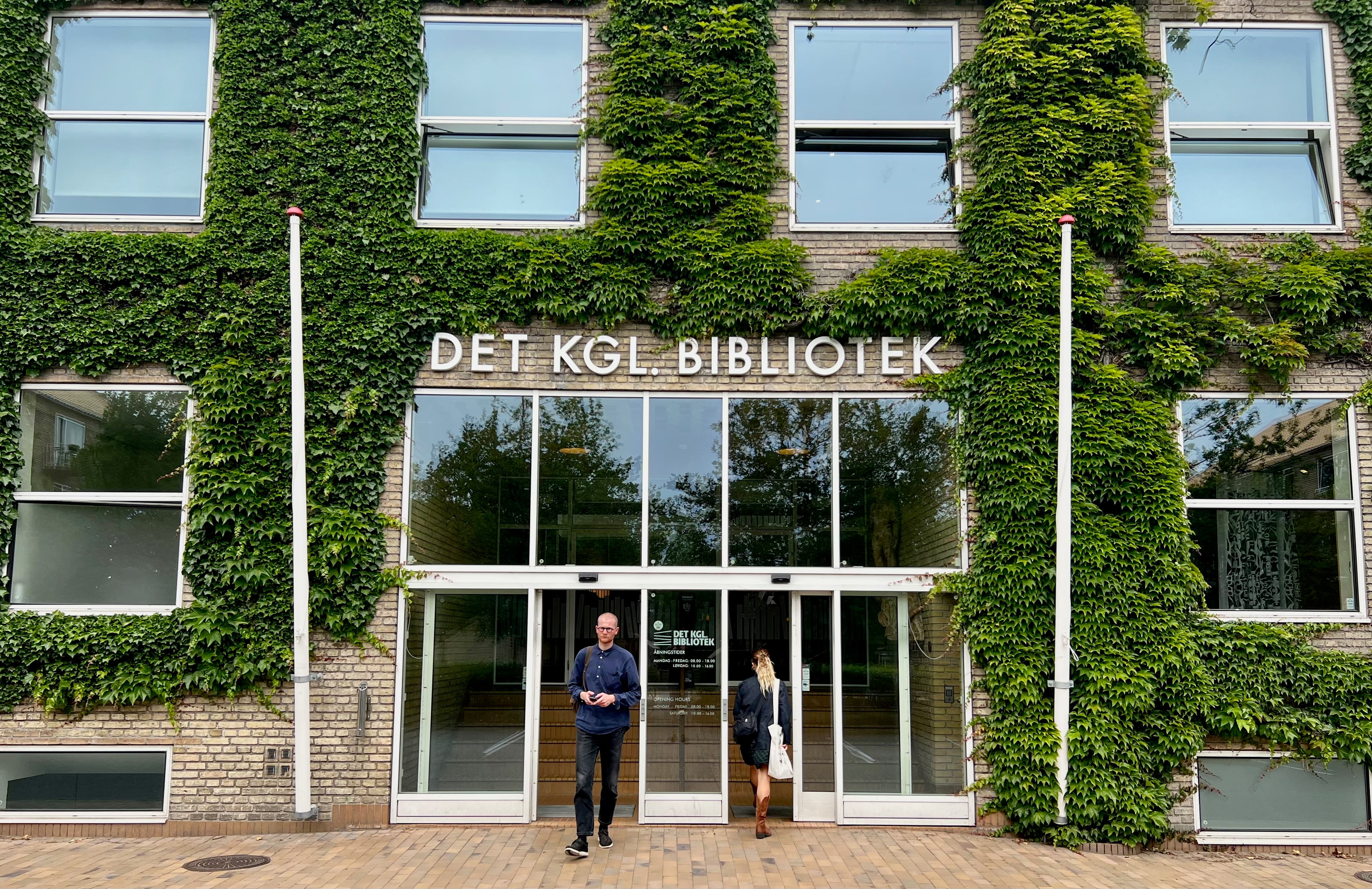 man outside building