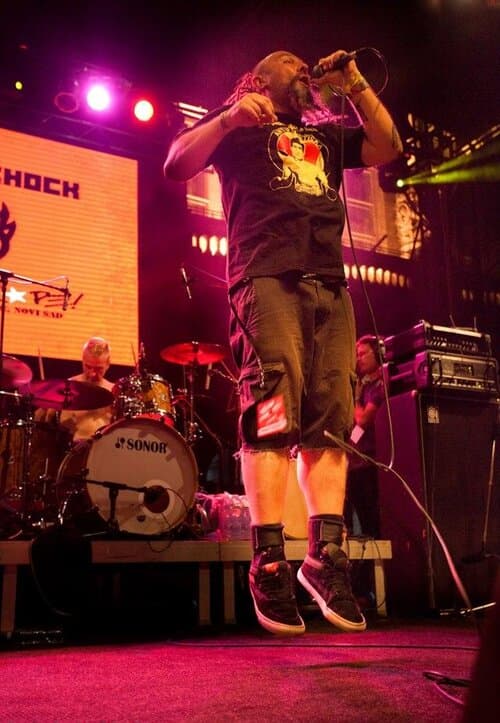 Gino Yevdjevich sings with Kultur Shock, a Seattle-based punk band.